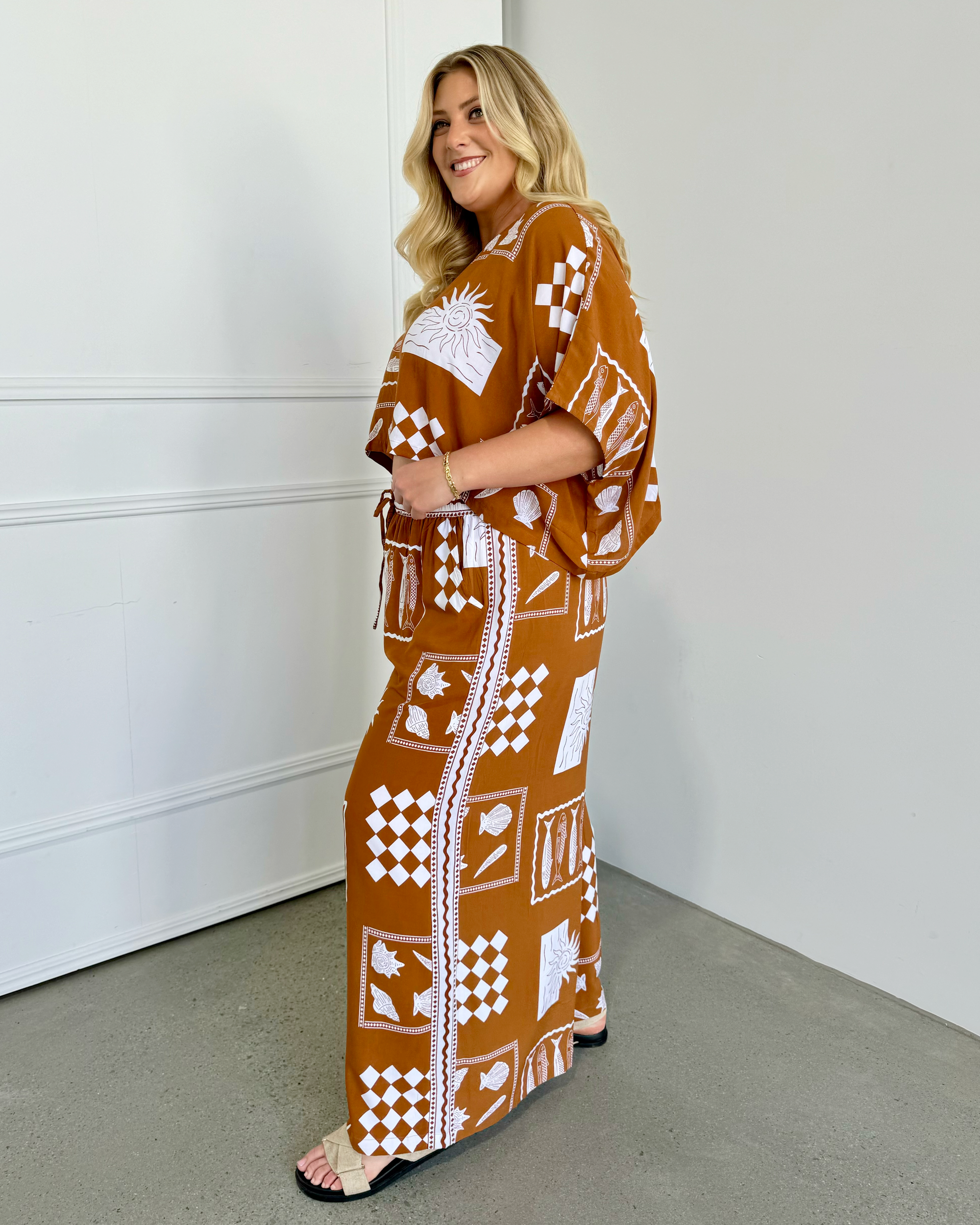 The Nat Top (Cropped) | Euro Cinnamon - Saffron Road