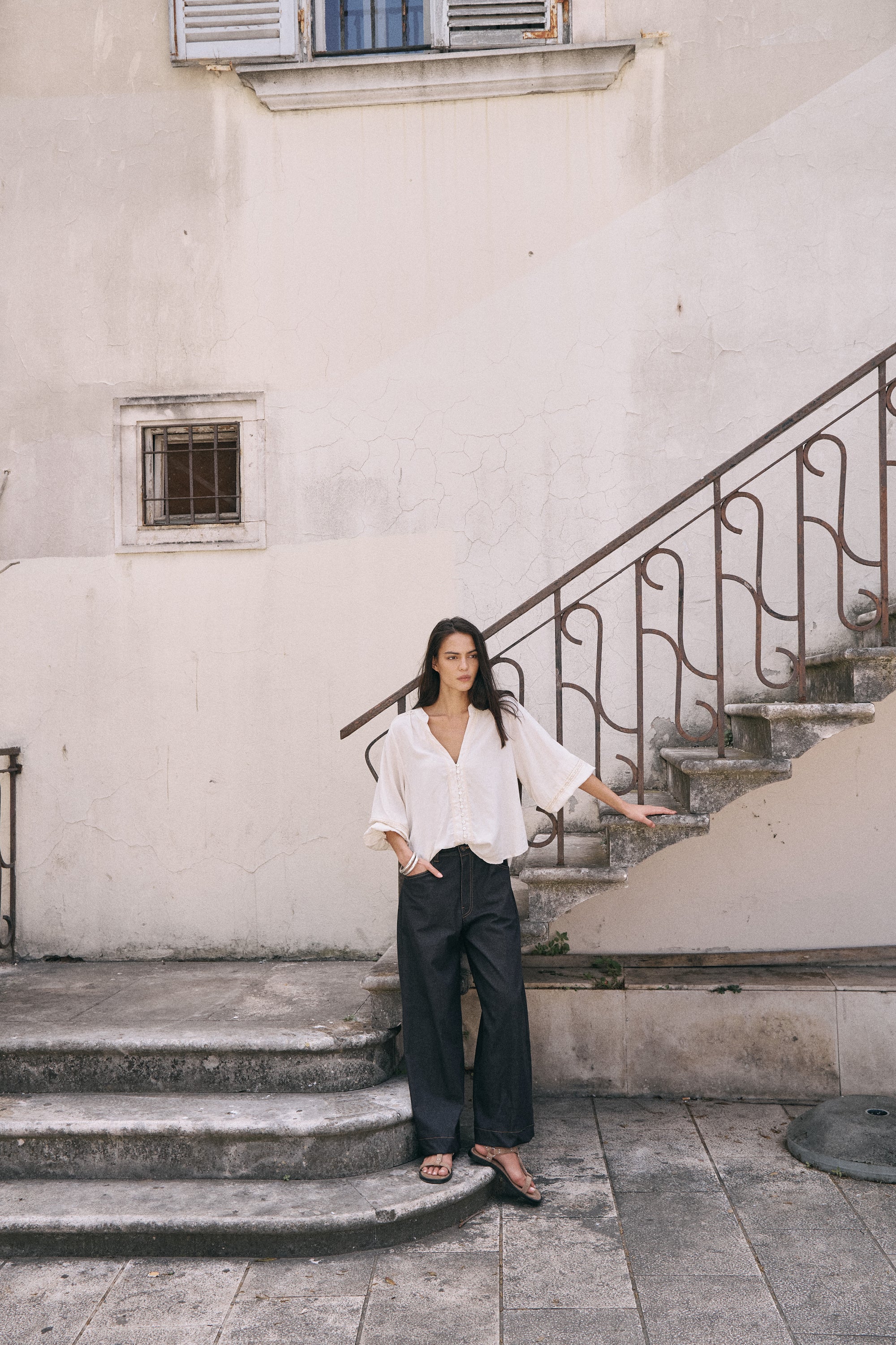 Amber Blouse | Natural - Saffron Road