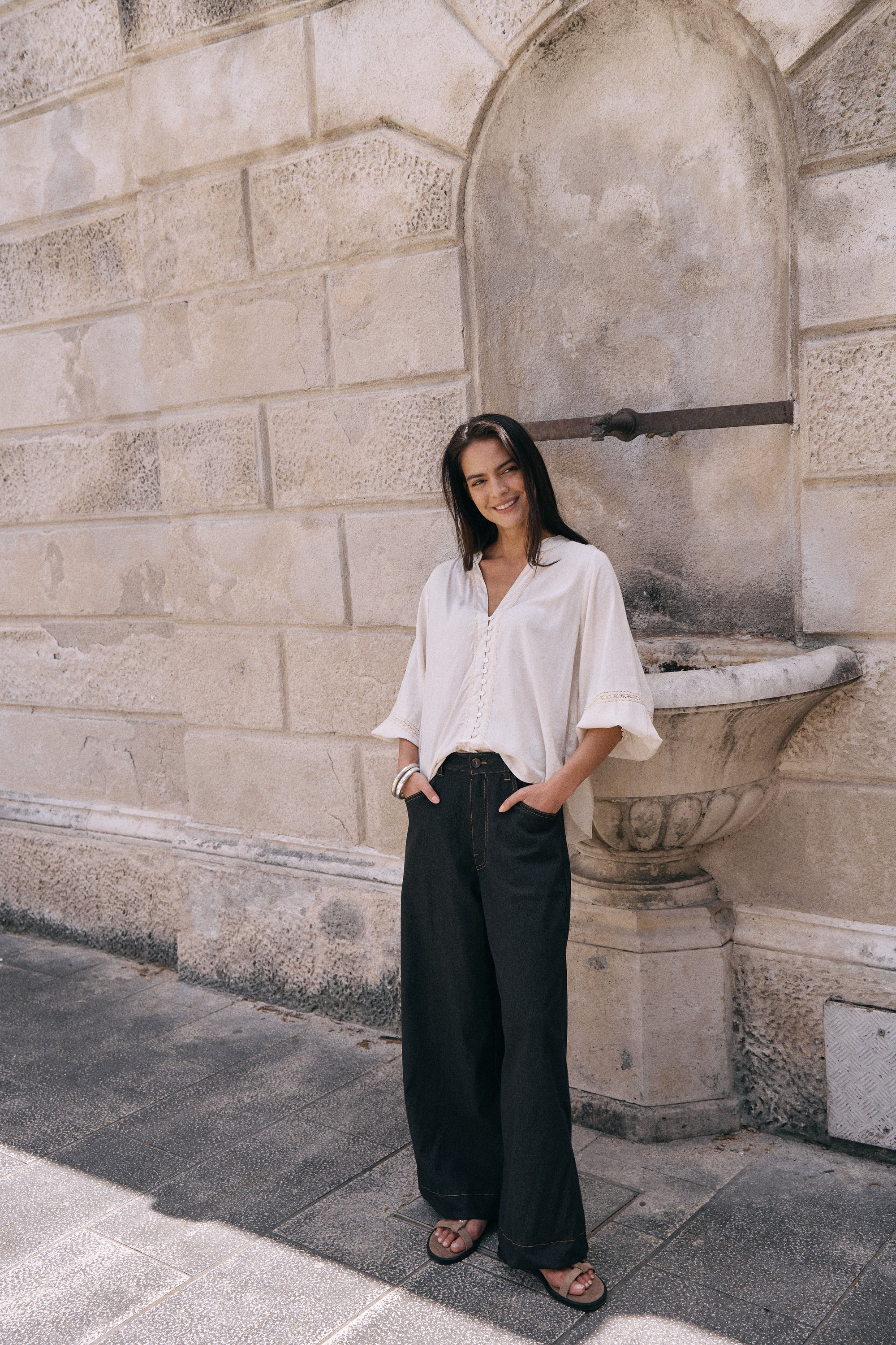 Amber Blouse | Natural - Saffron Road