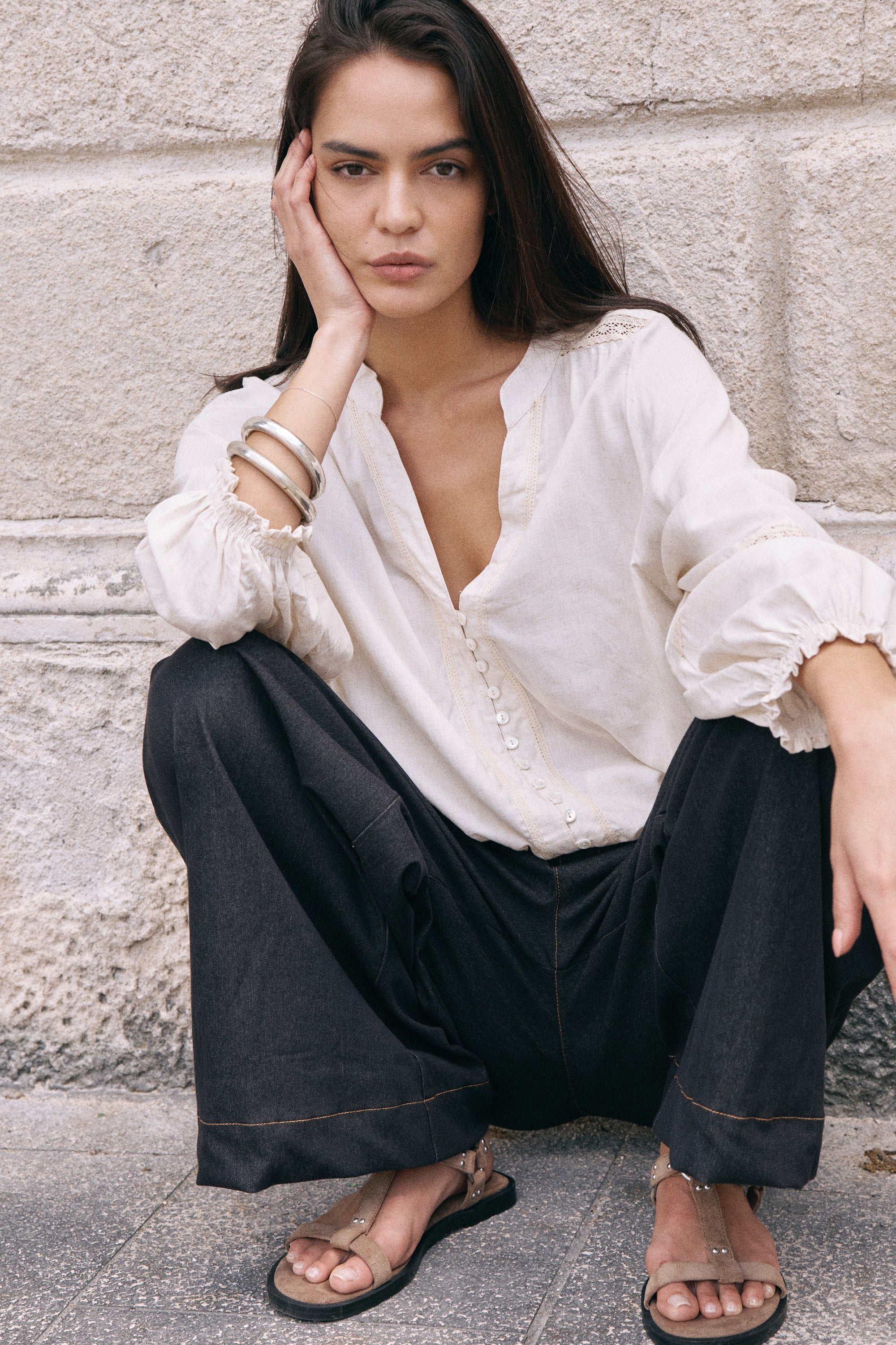 Amber Blouse | Natural - Saffron Road