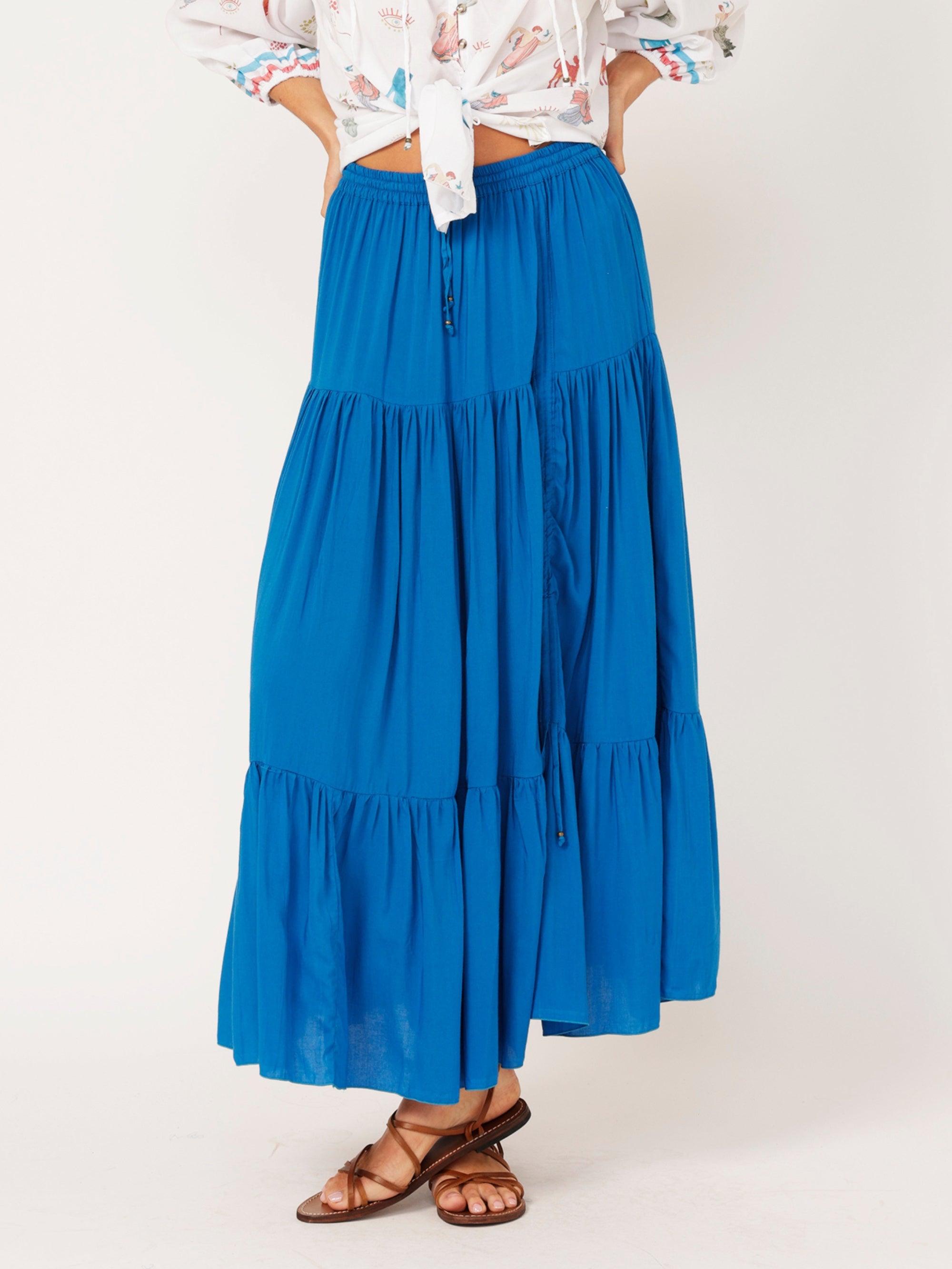 Dahlia Skirt MAXI | Cobalt Blue - Saffron Road