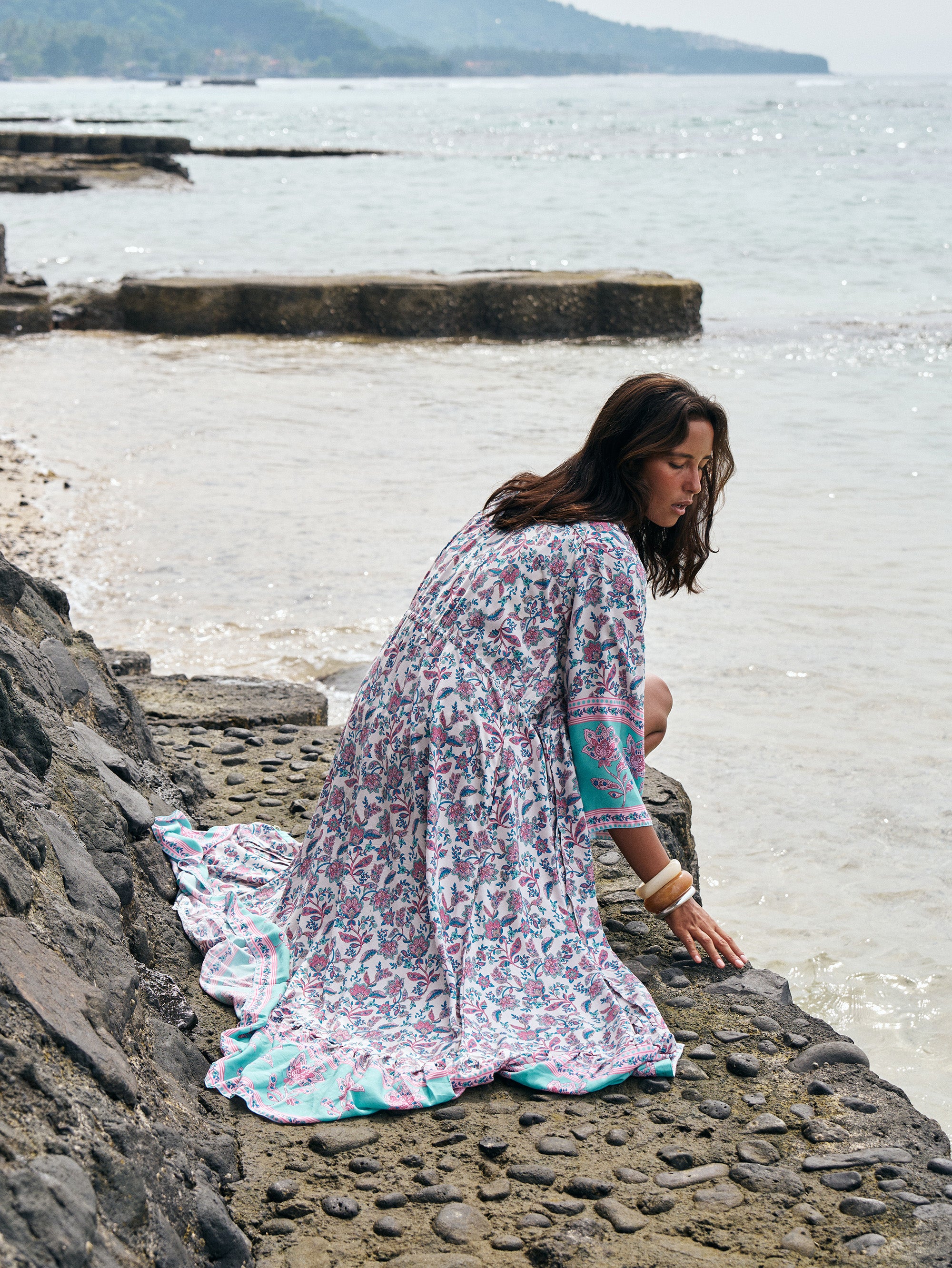 Duster Dress | Turquoise Bloom - Saffron Road