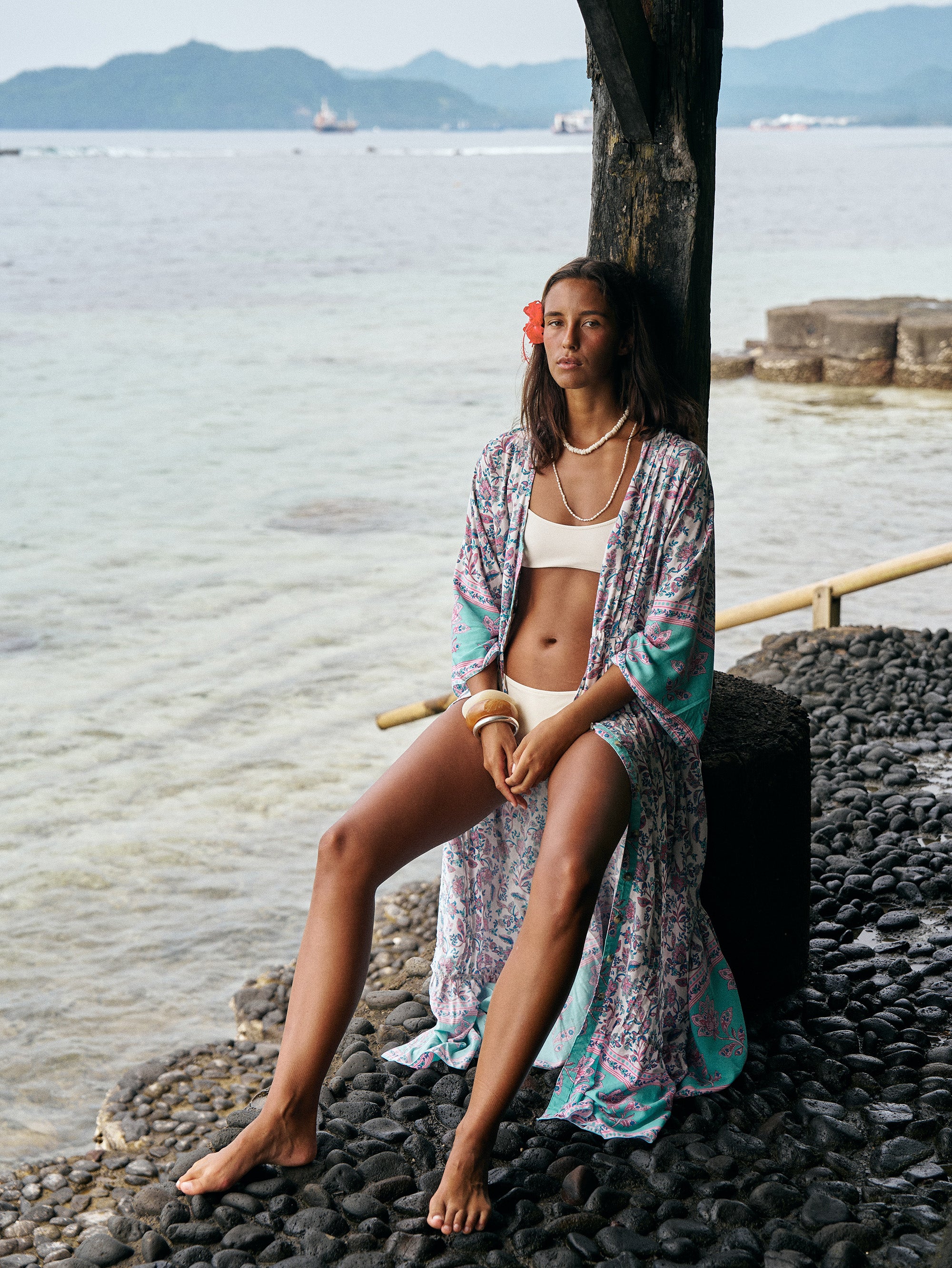 Duster Dress | Turquoise Bloom - Saffron Road