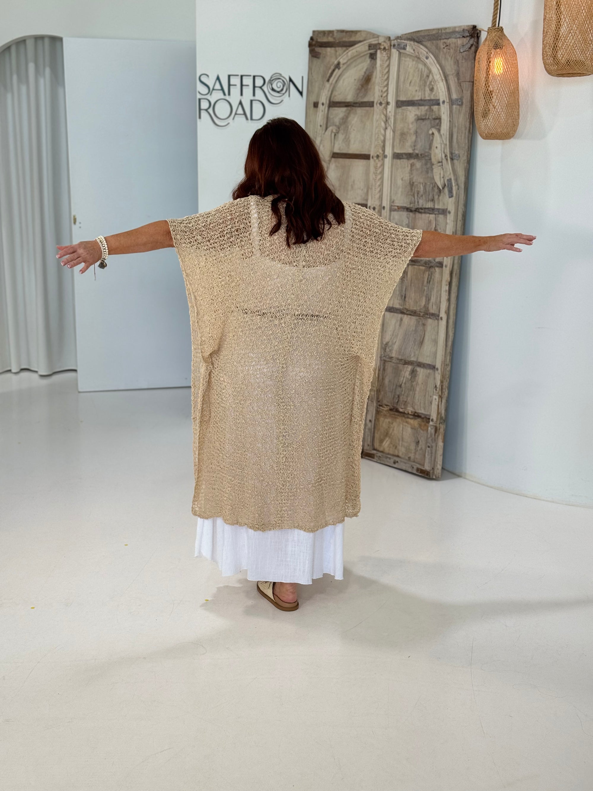 Gilet Knit | Natural - Saffron Road