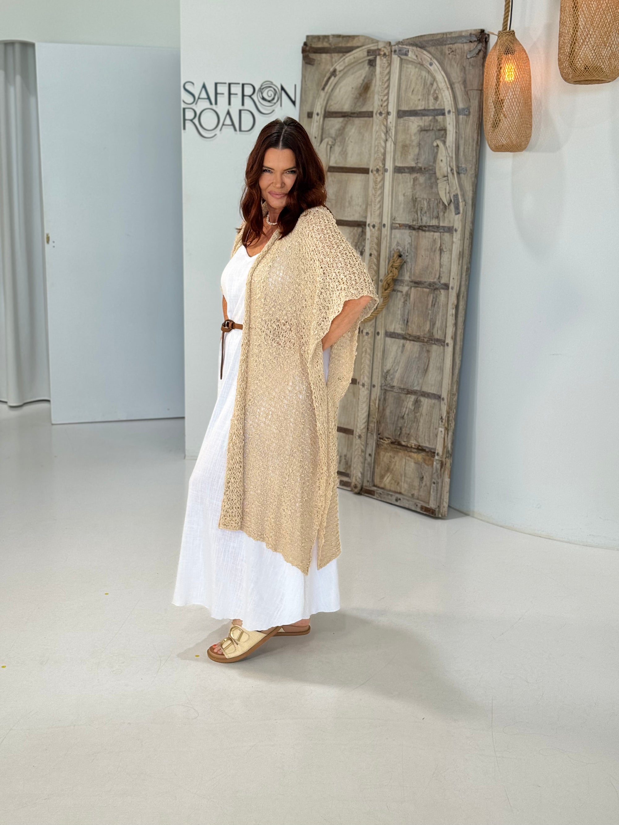 Gilet Knit | Natural - Saffron Road
