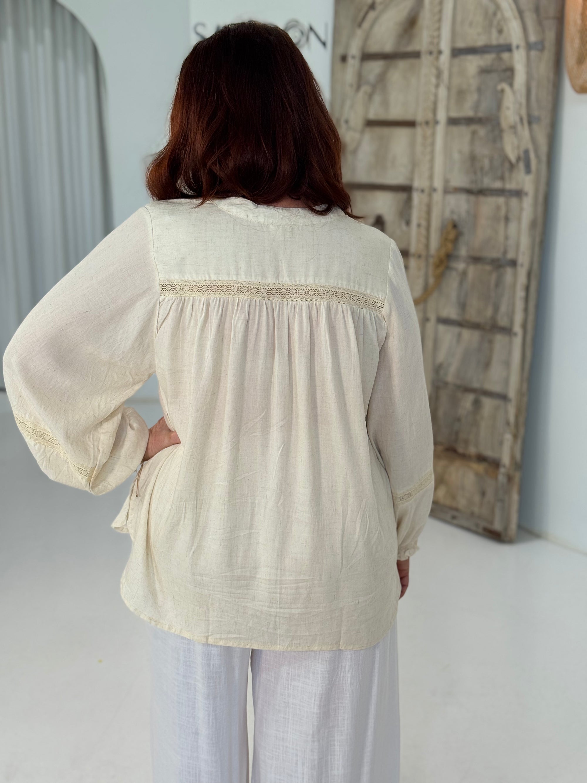 Amber Blouse | Natural - Saffron Road