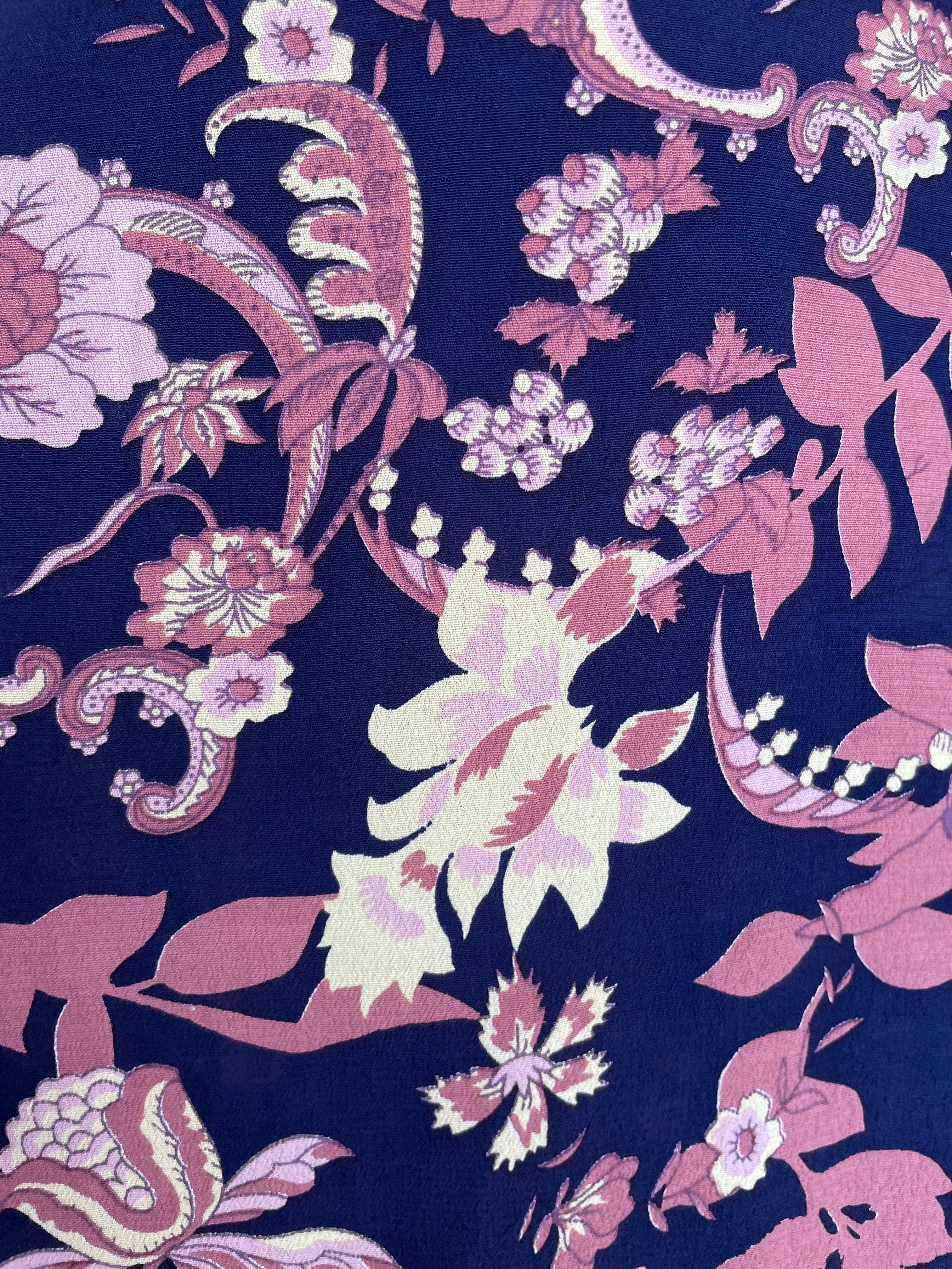 Wide Leg Lounge Pants | Midnight Garden Purple - Saffron Road