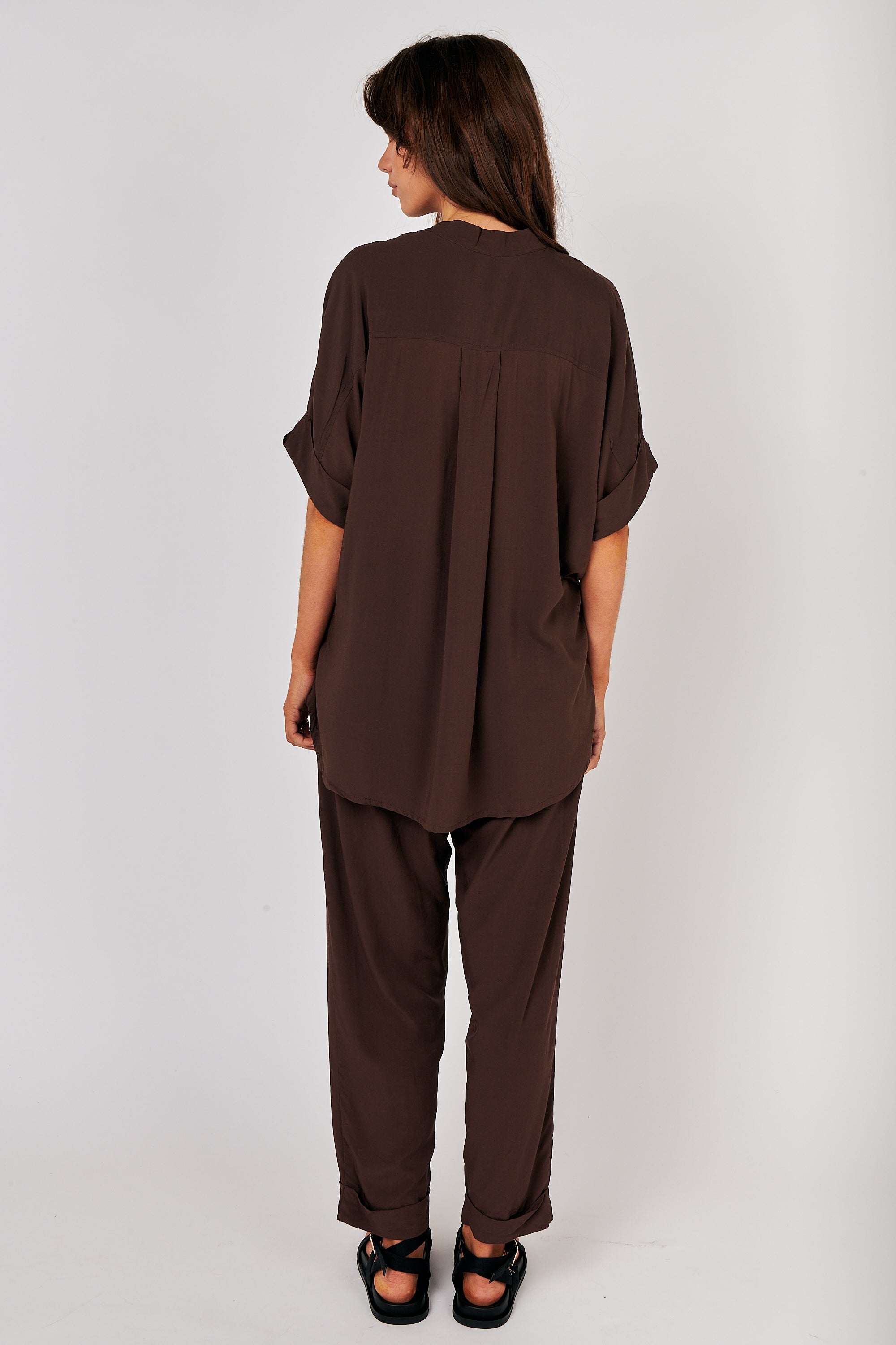 Roma Pant | Chocolate - Saffron Road