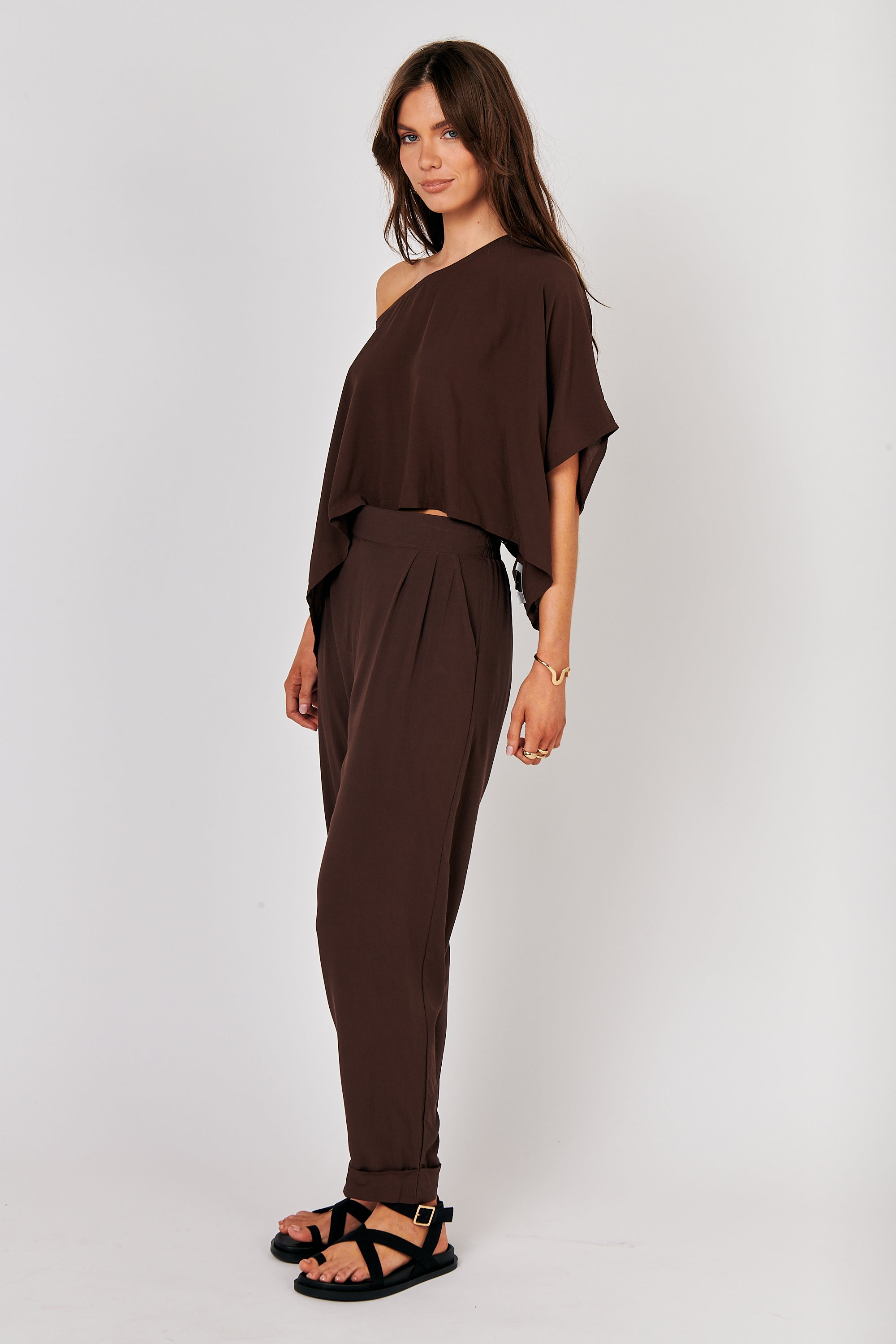 Roma Pant | Chocolate - Saffron Road