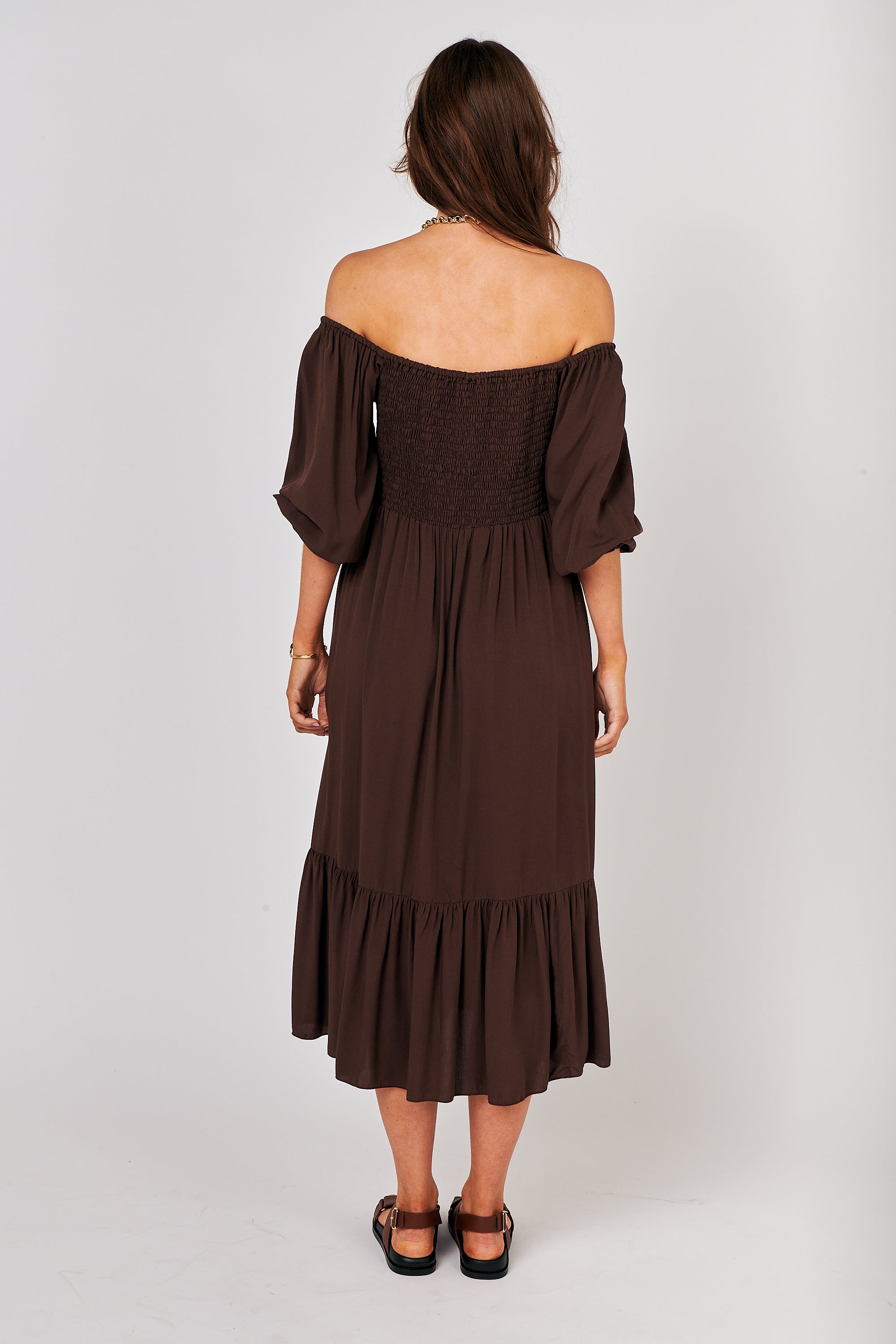 Harper Dress MAXI | Chocolate - Saffron Road