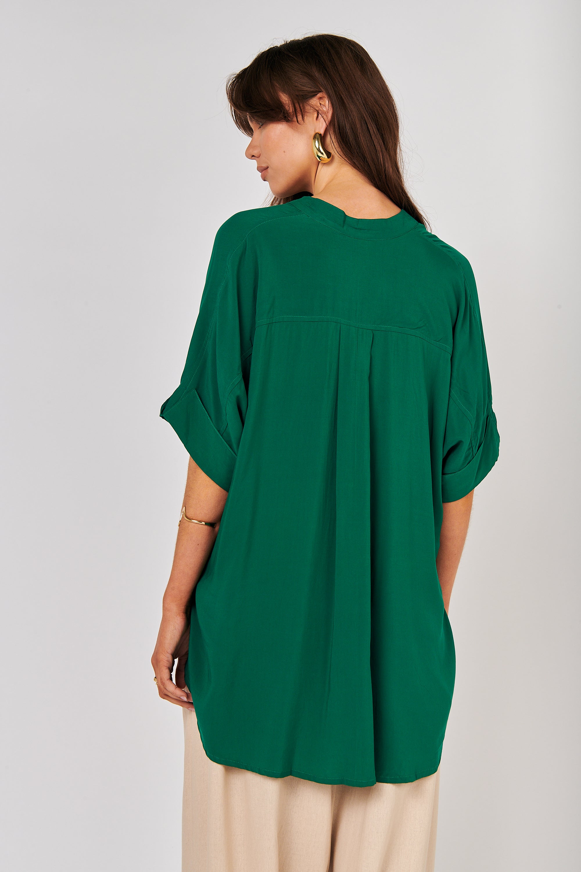 Madison Shirt | Forest Green - Saffron Road