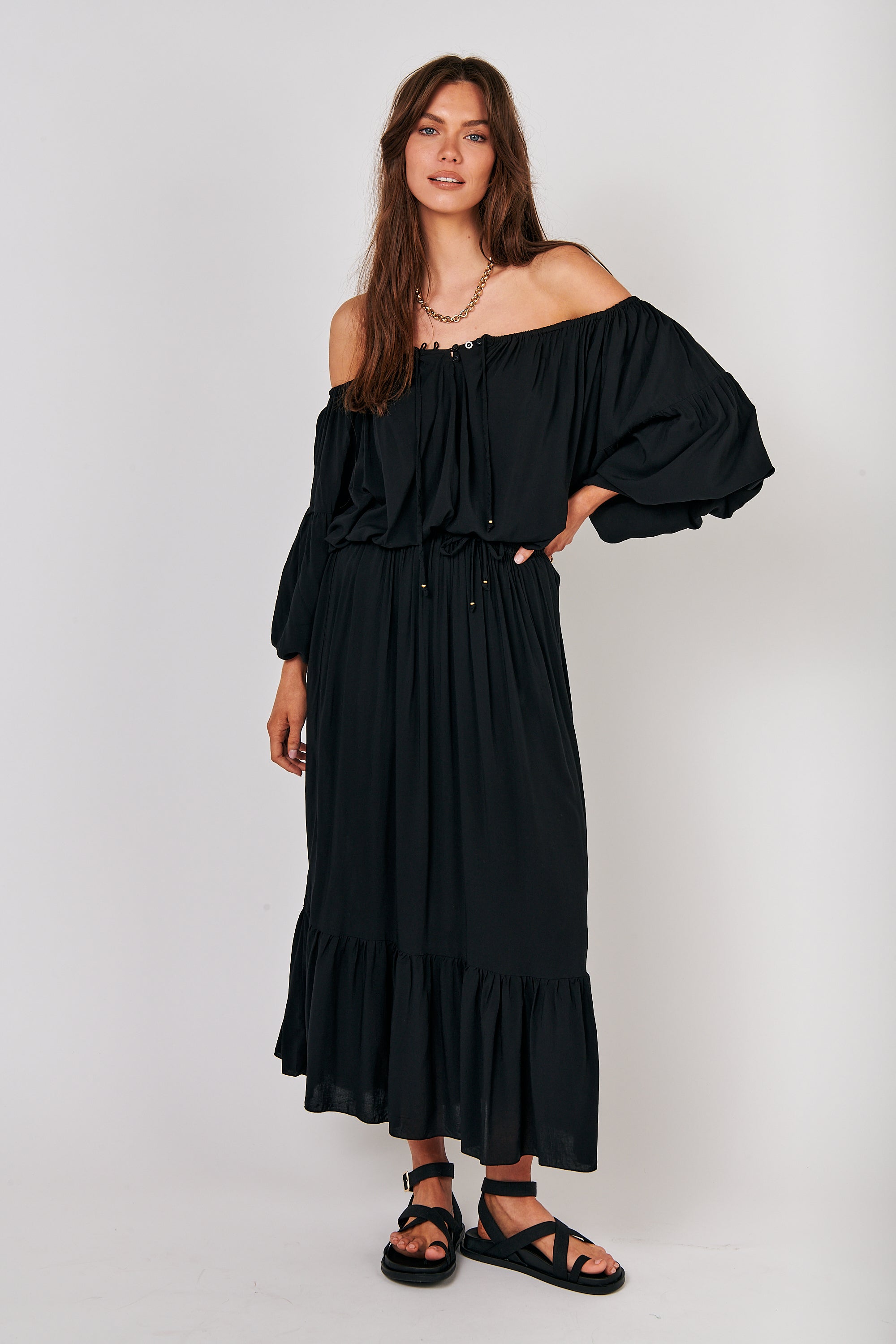 Milly Top | Black - Saffron Road
