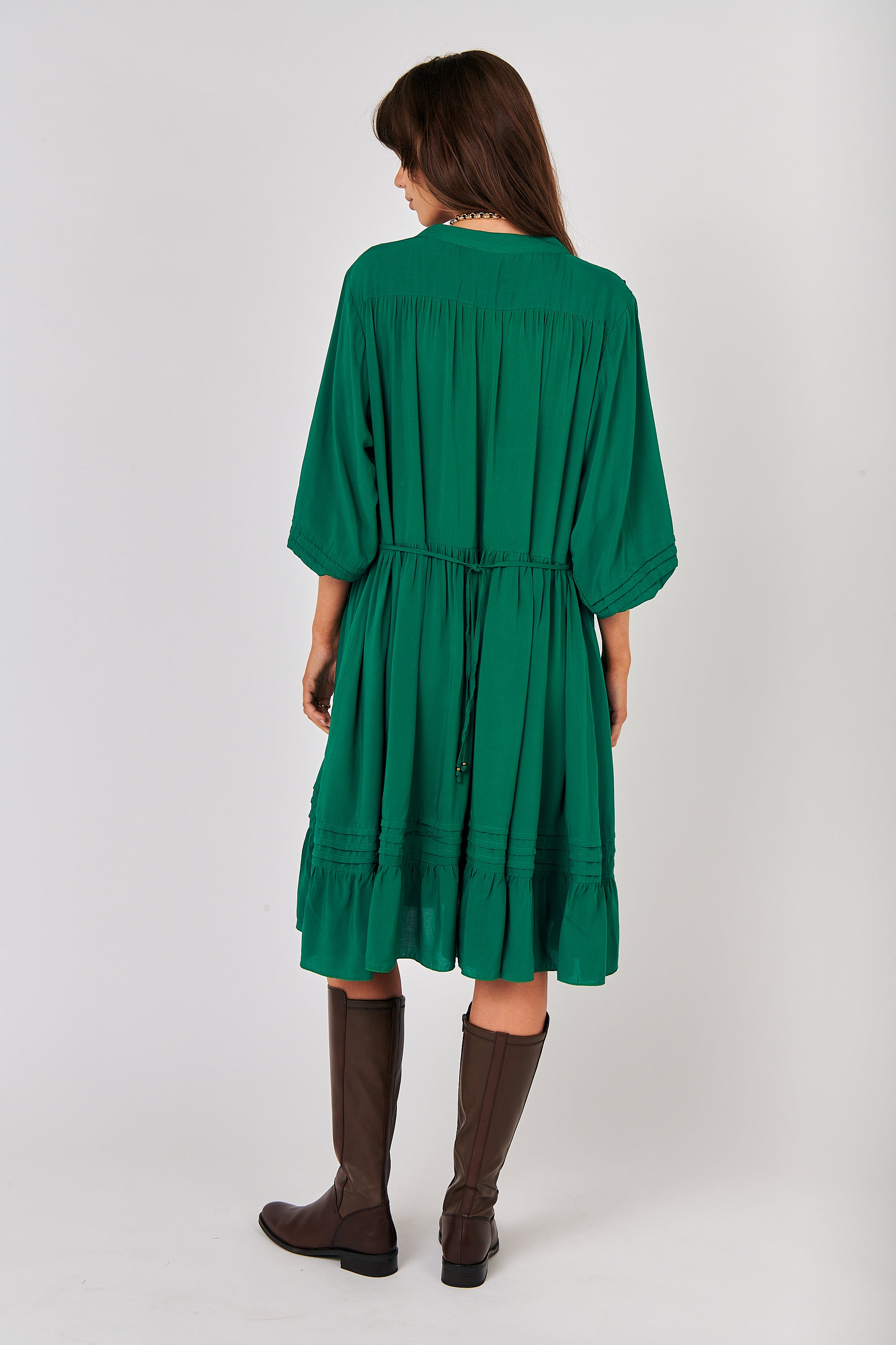 Juliette Dress MINI | Forest Green - Saffron Road