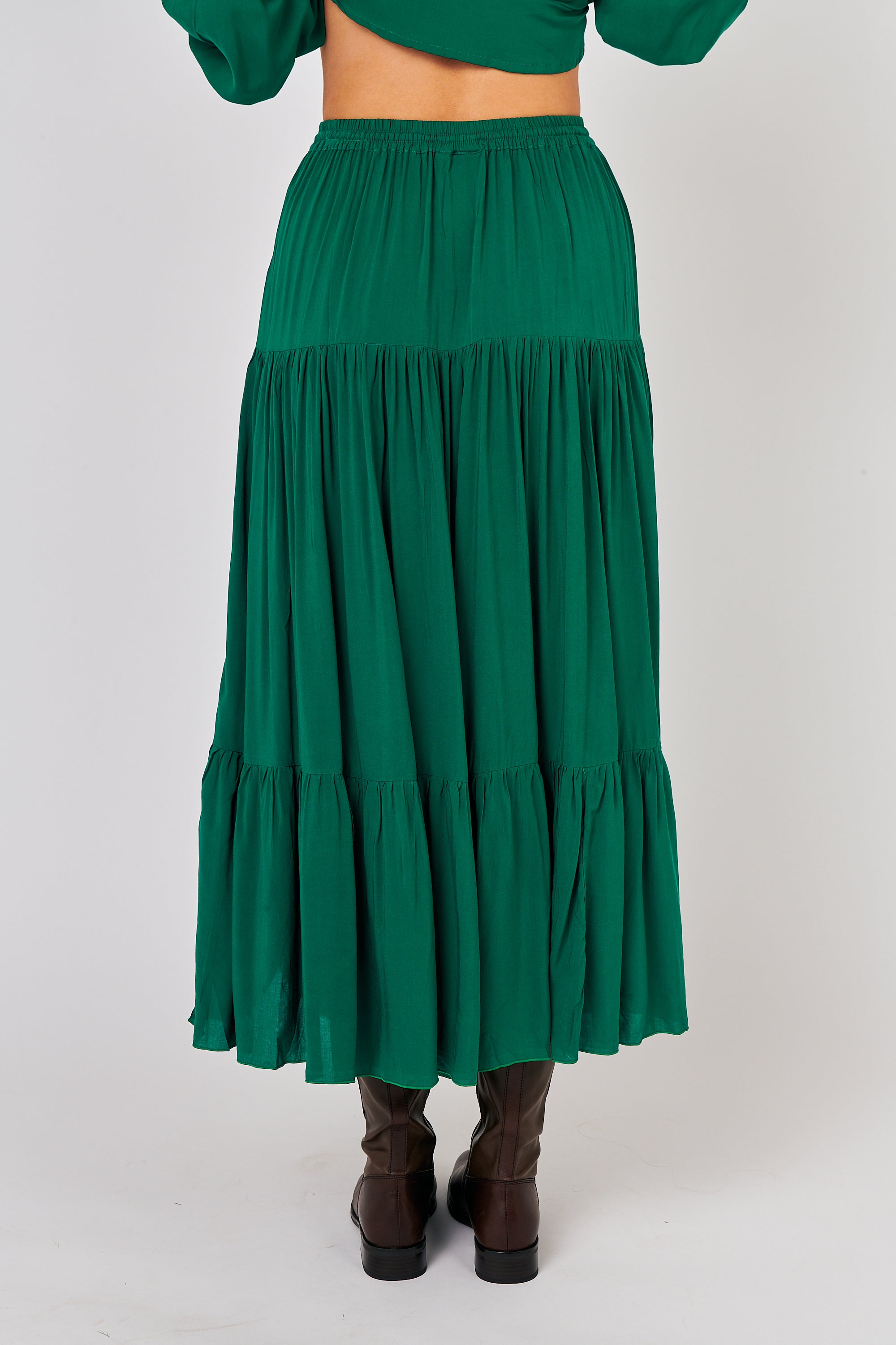 Dahlia Skirt MAXI | Forest Green - Saffron Road