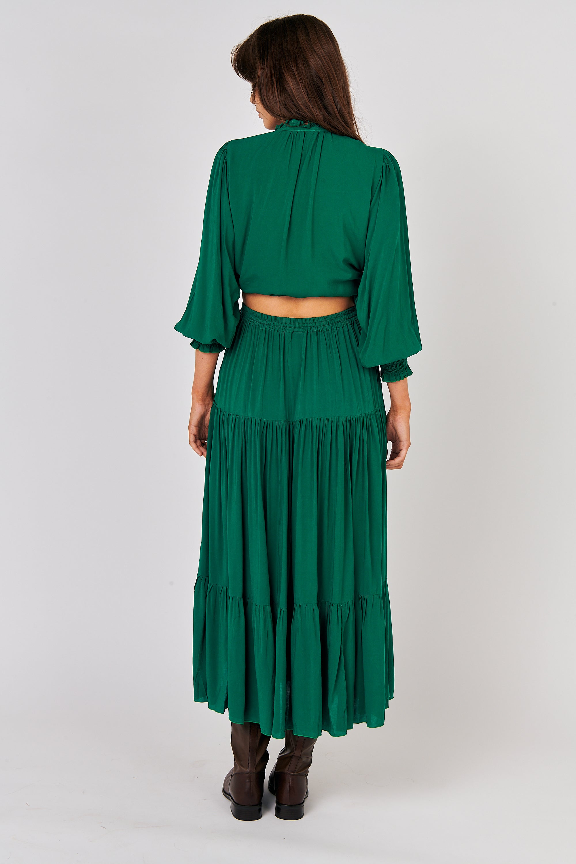 Dahlia Skirt MAXI | Forest Green - Saffron Road