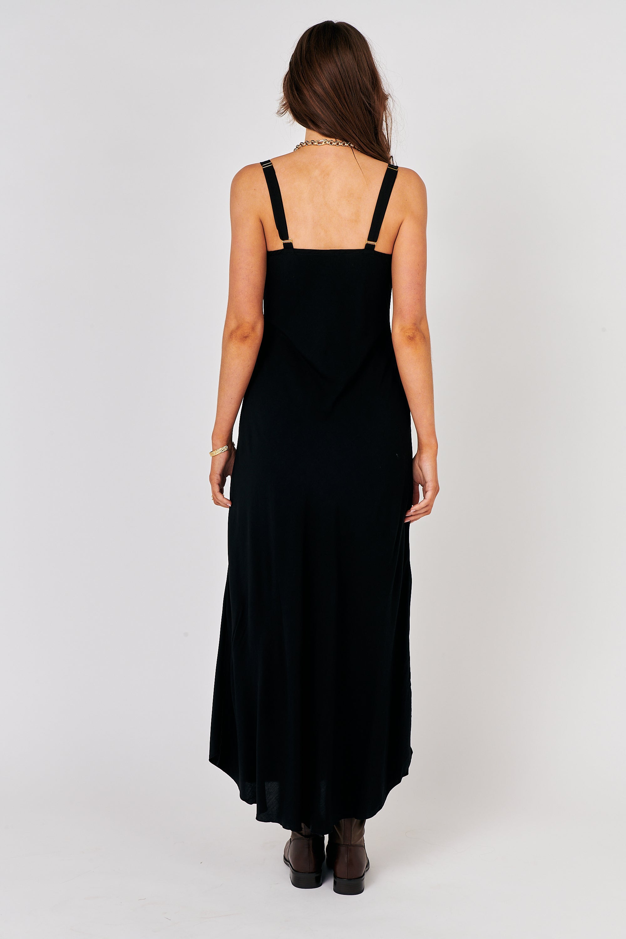 Slip Dress SUPER MAXI | Black - Saffron Road