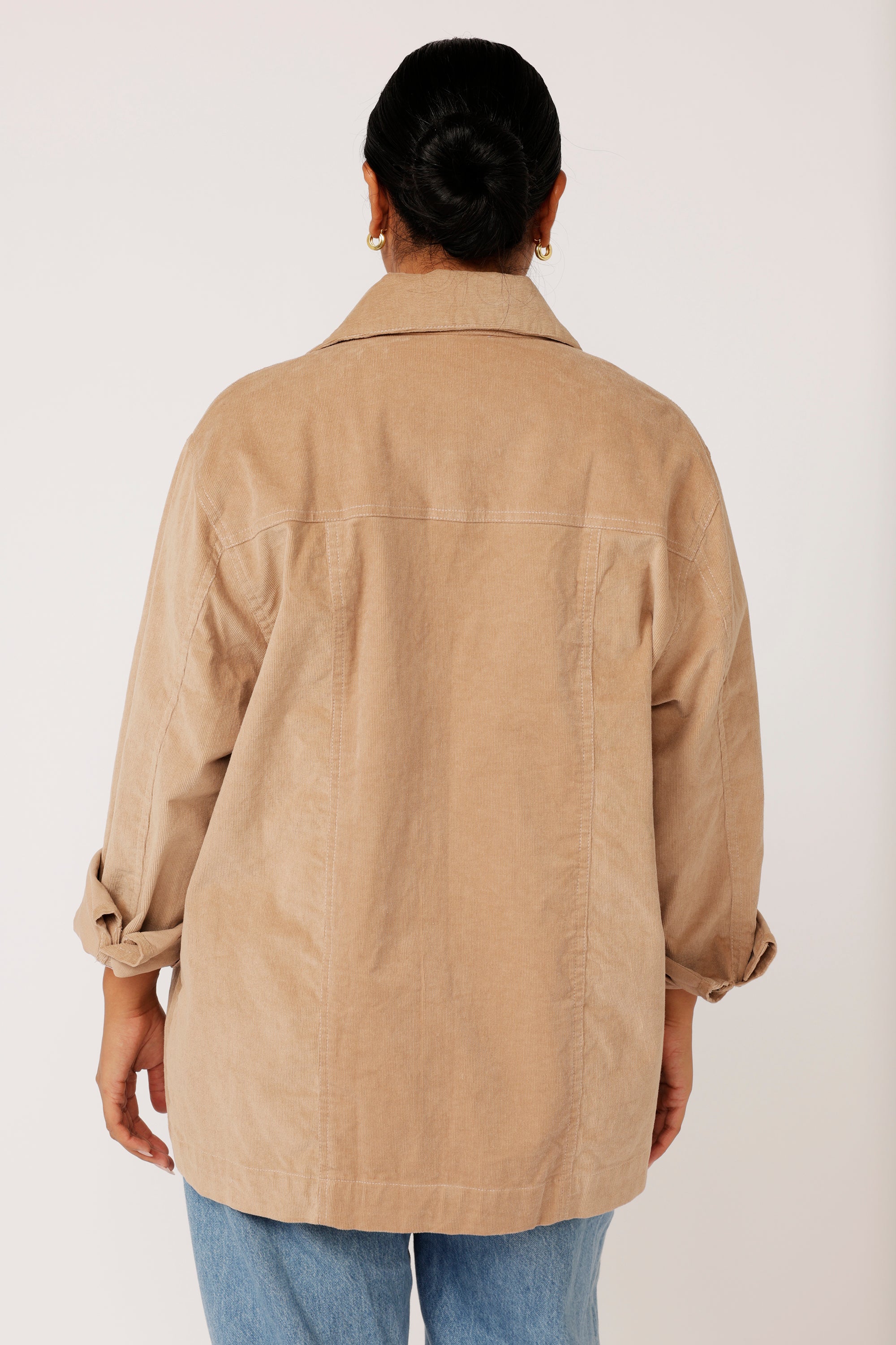 Vegas Jacket LONG | Taupe - Saffron Road