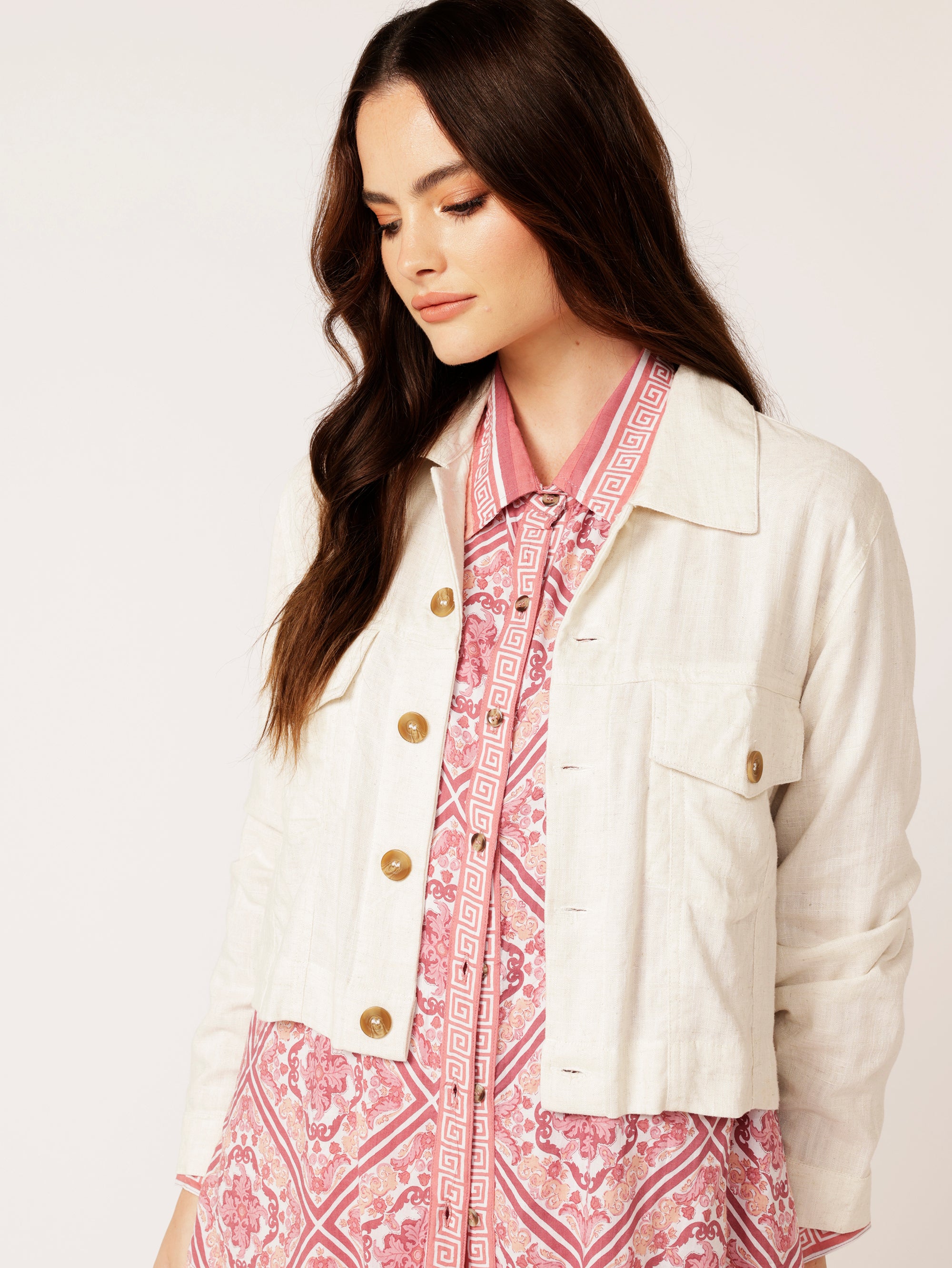 Military Shirt | Tea Rose Tile - Saffron Road