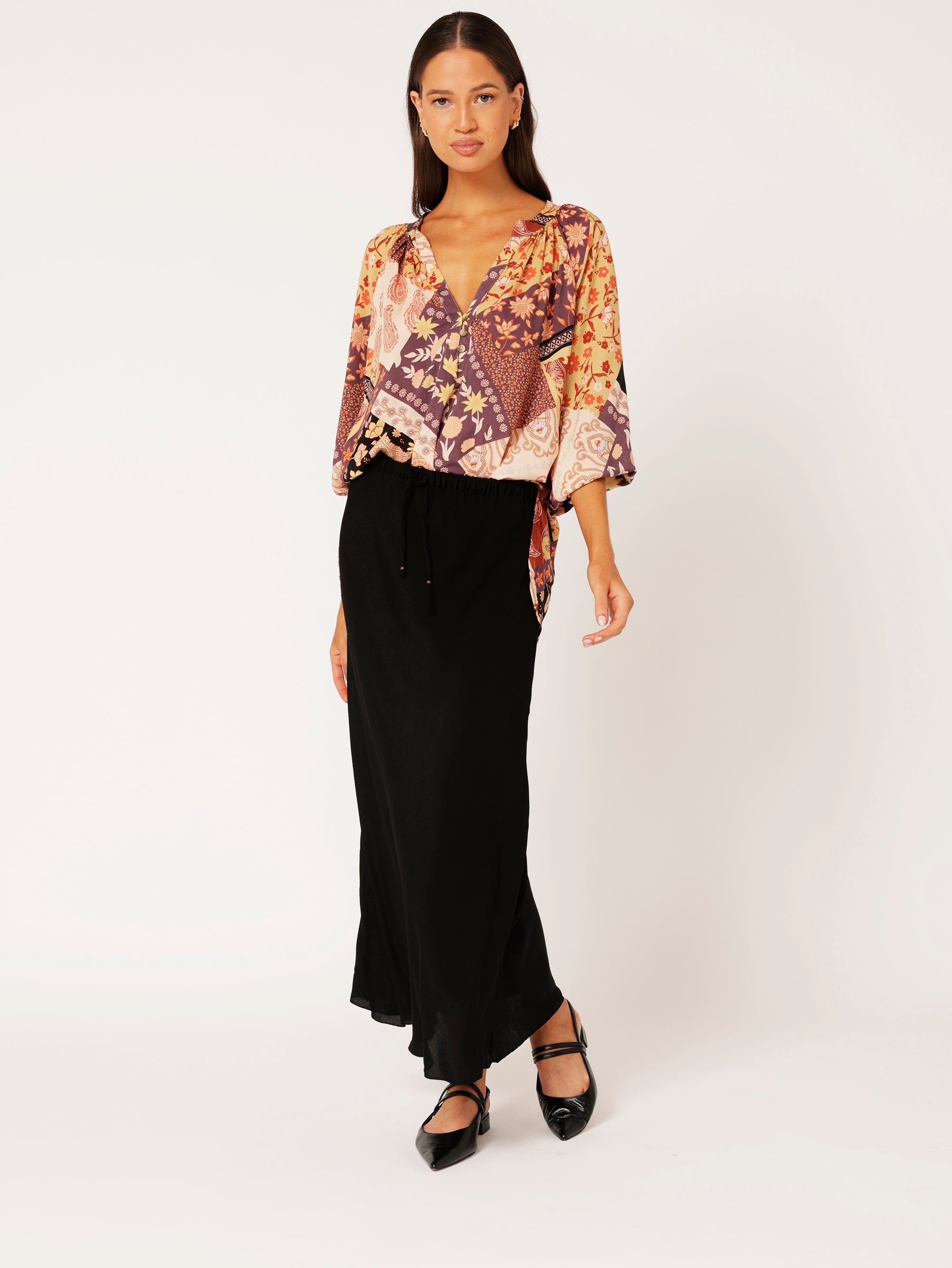 Bella Blouse | Rustic Berry - Saffron Road