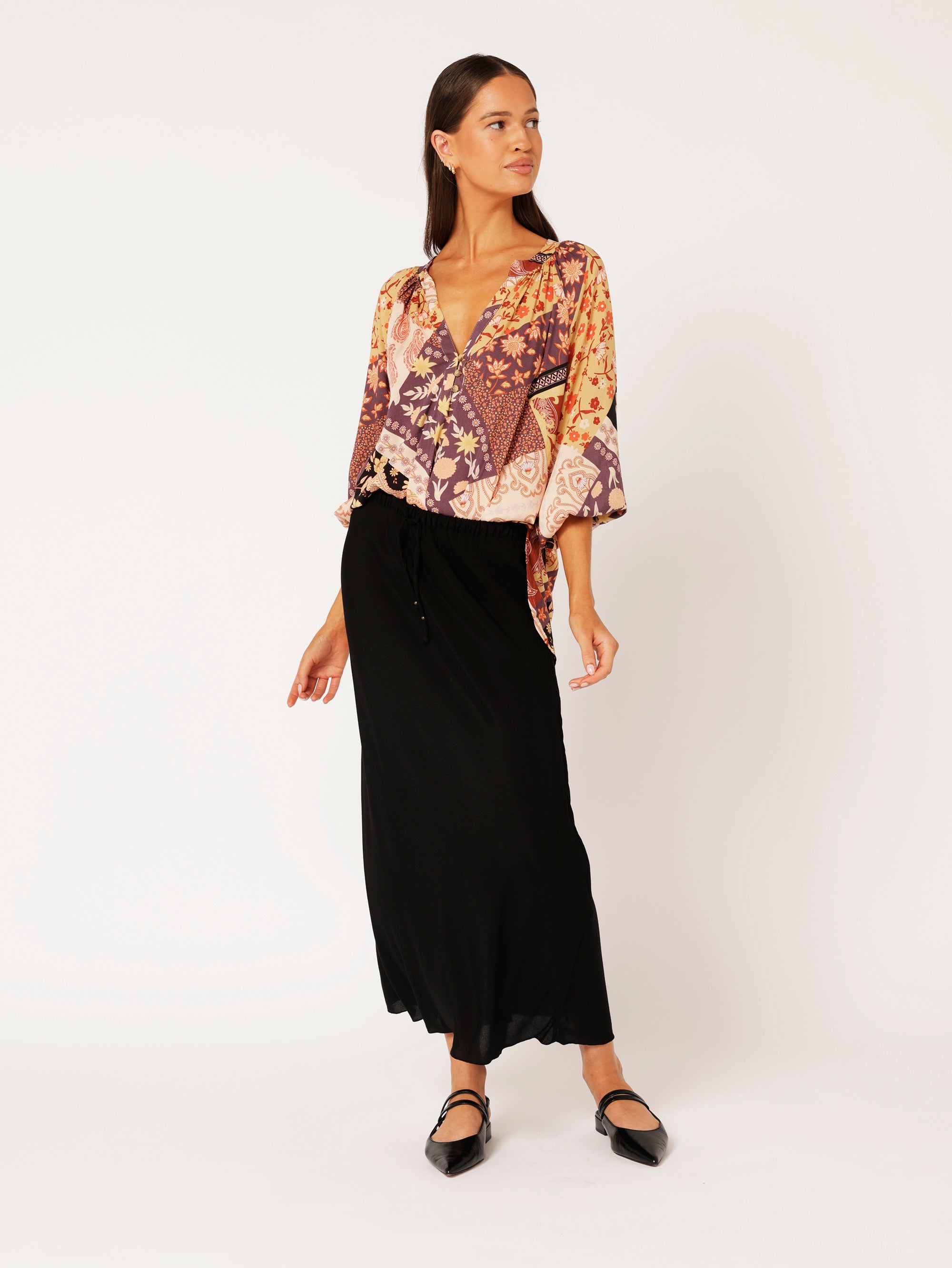 Bella Blouse | Rustic Berry - Saffron Road