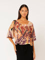 Lotus Flower Top | Rustic Berry - Saffron Road