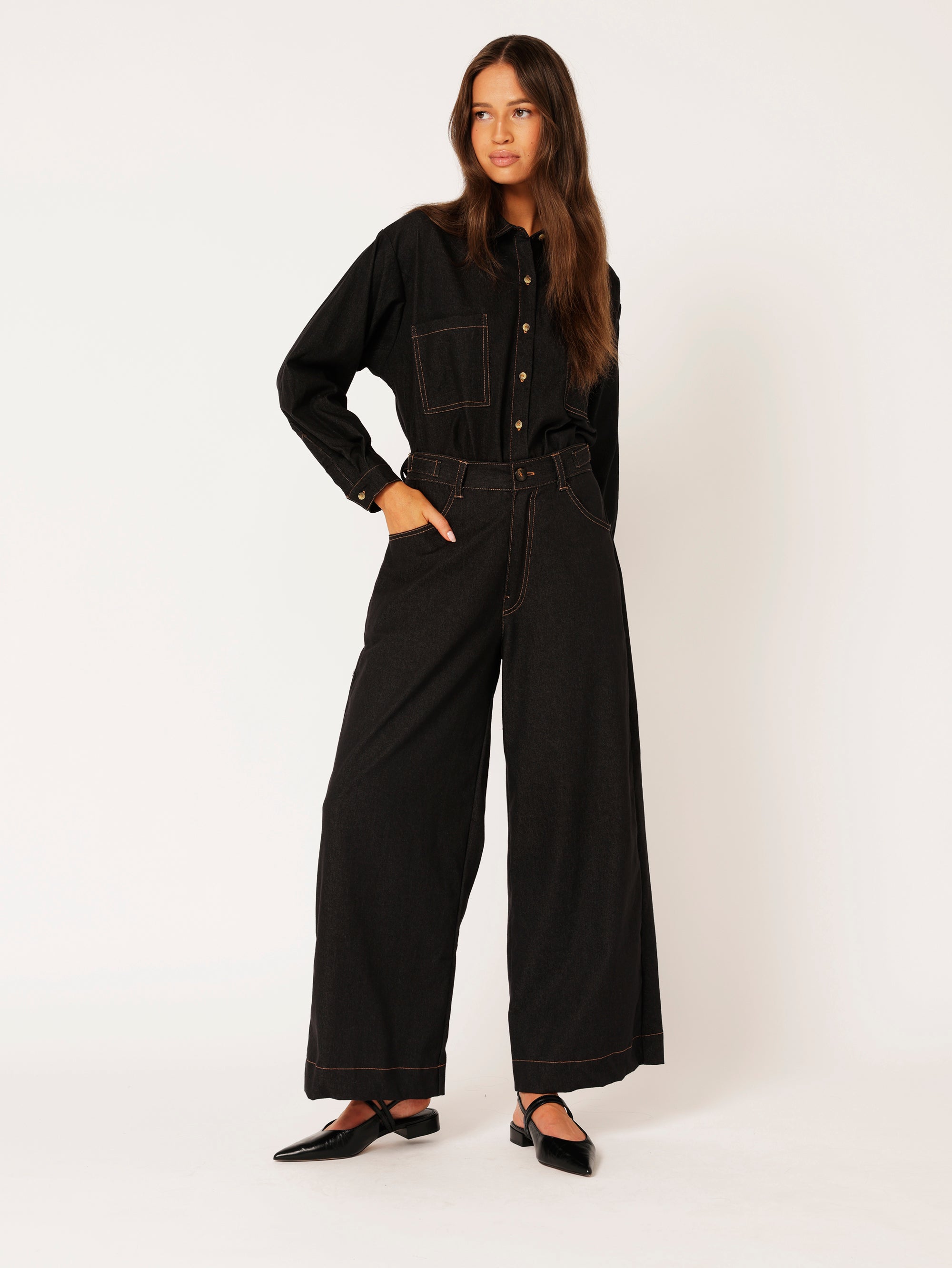 Signature Jeans | Black Denim - Saffron Road