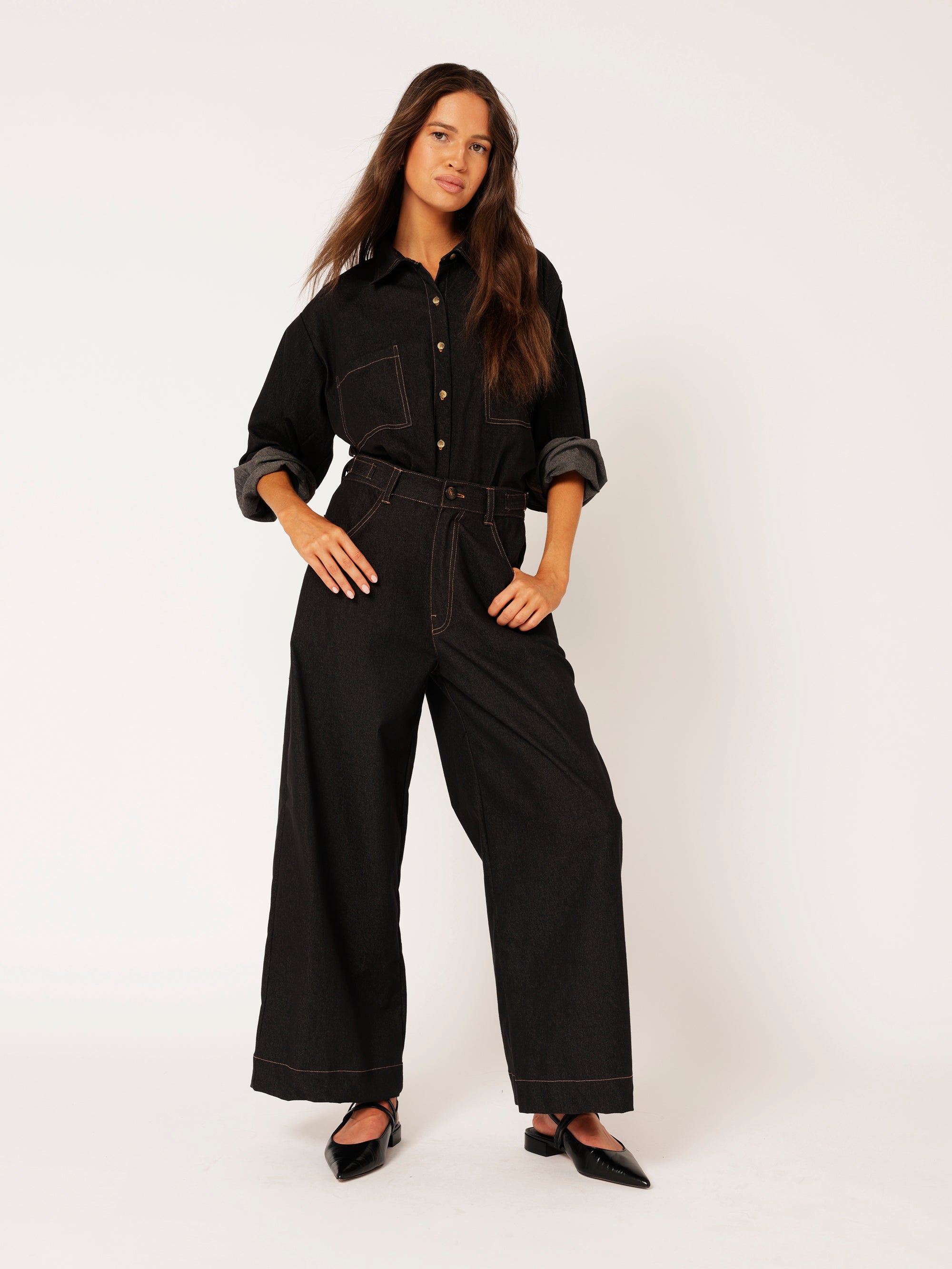 Signature Jeans | Black Denim - Saffron Road