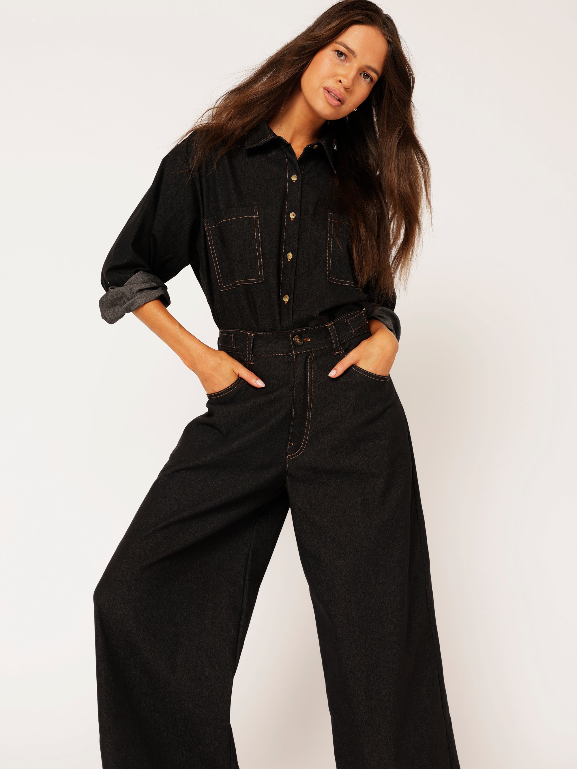 Signature Jeans | Black Denim - Saffron Road