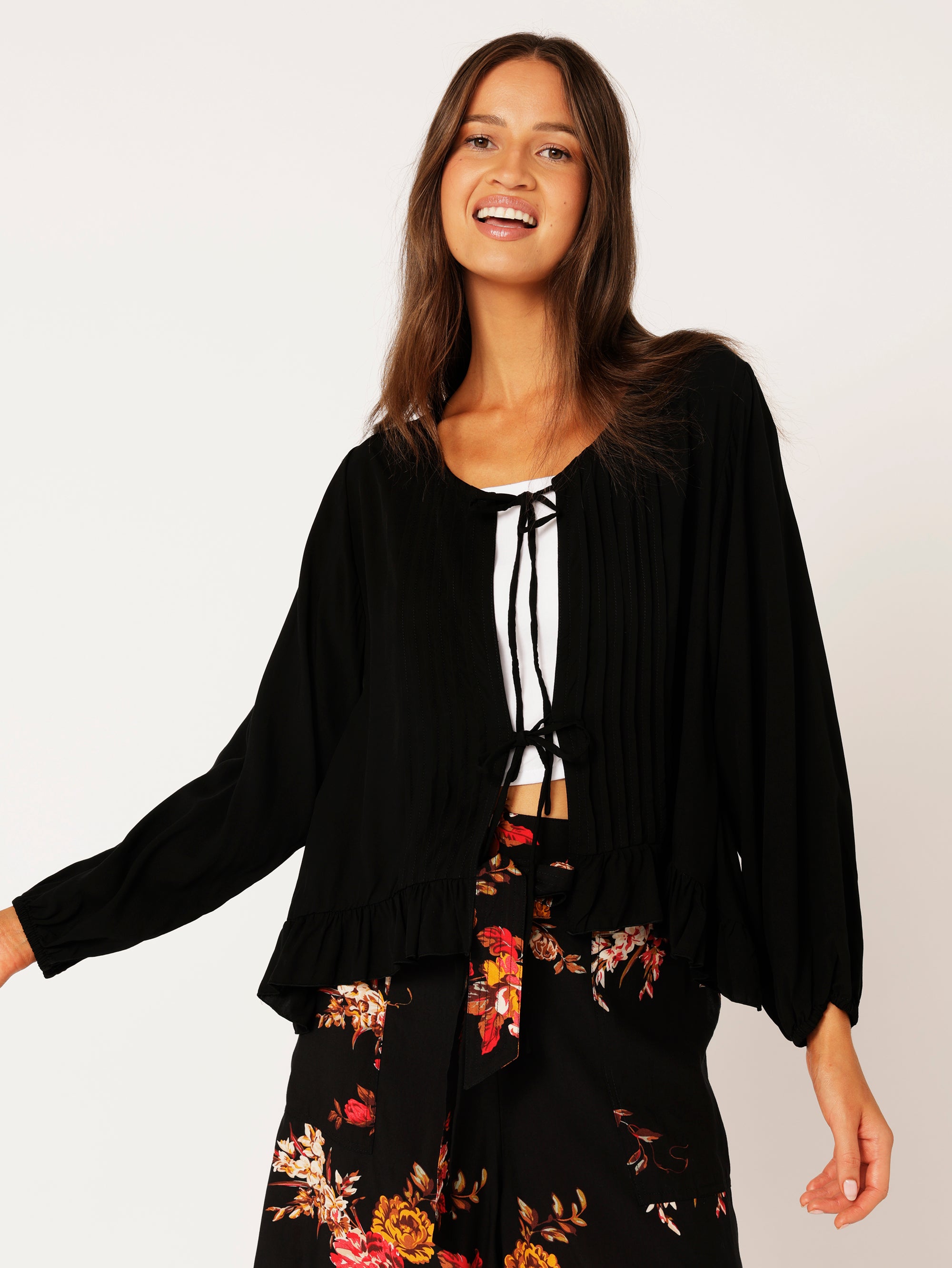 Lily Rose Jacket | Black - Saffron Road