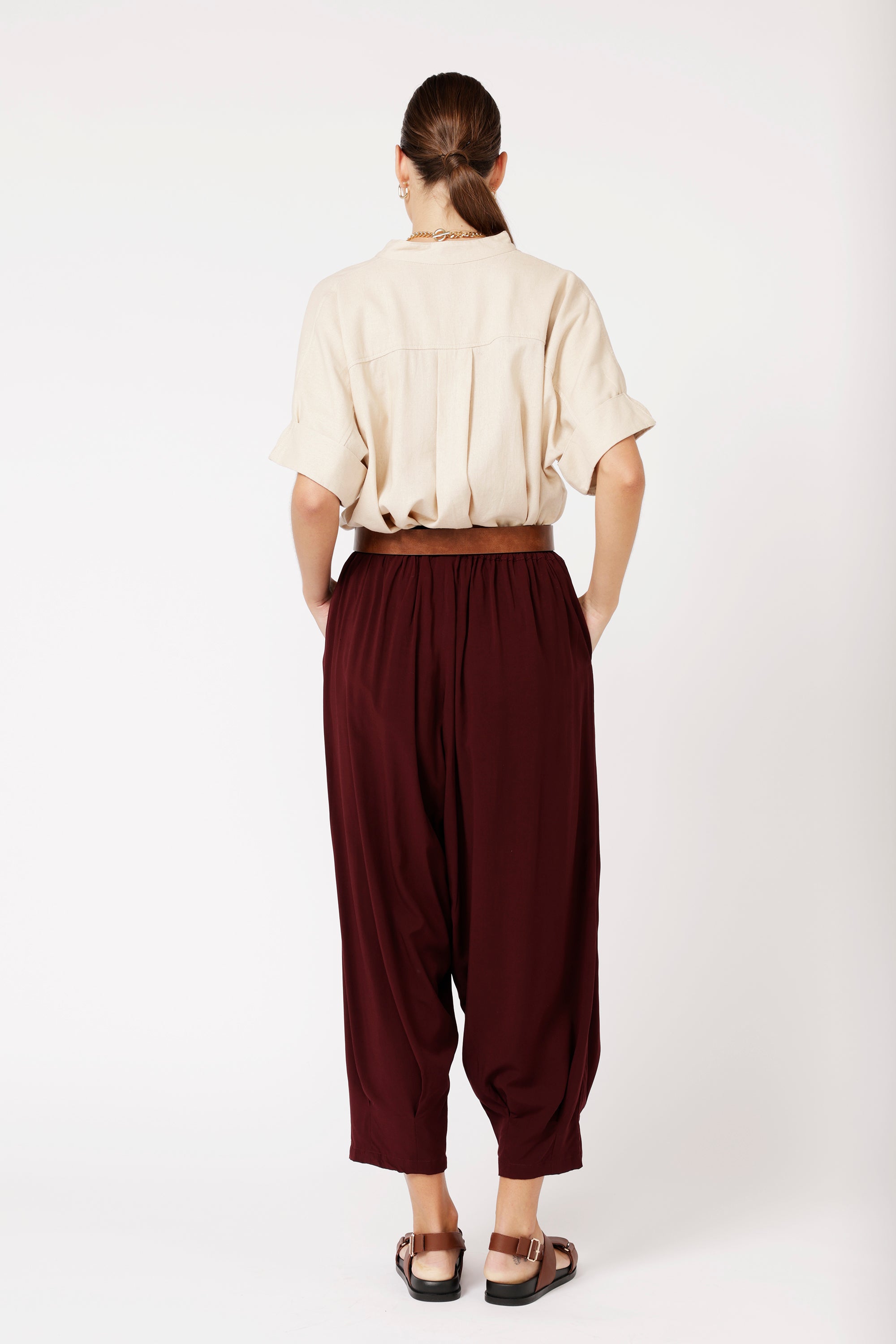 Madison Shirt | Natural Linen - Saffron Road