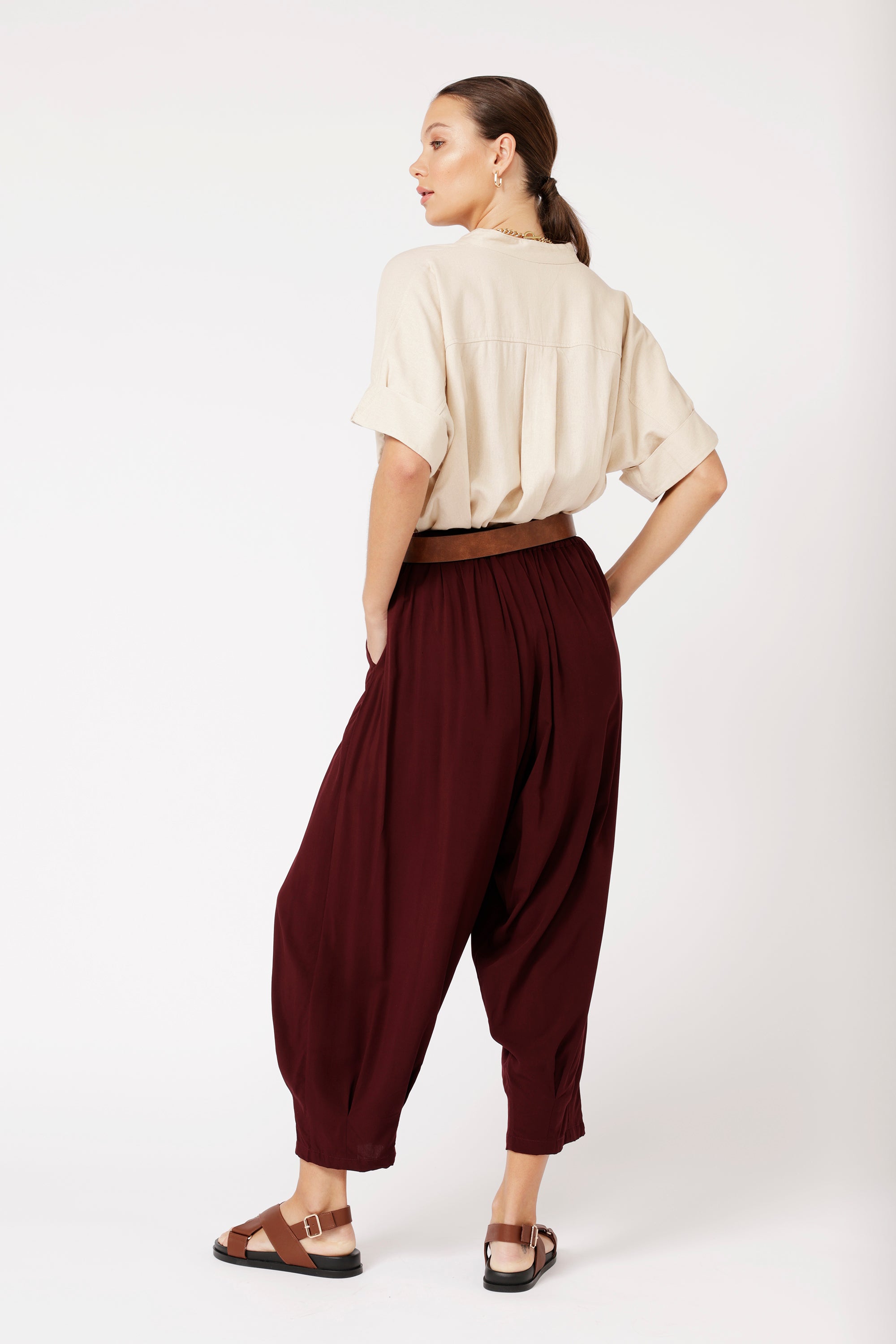 Madison Shirt | Natural Linen - Saffron Road