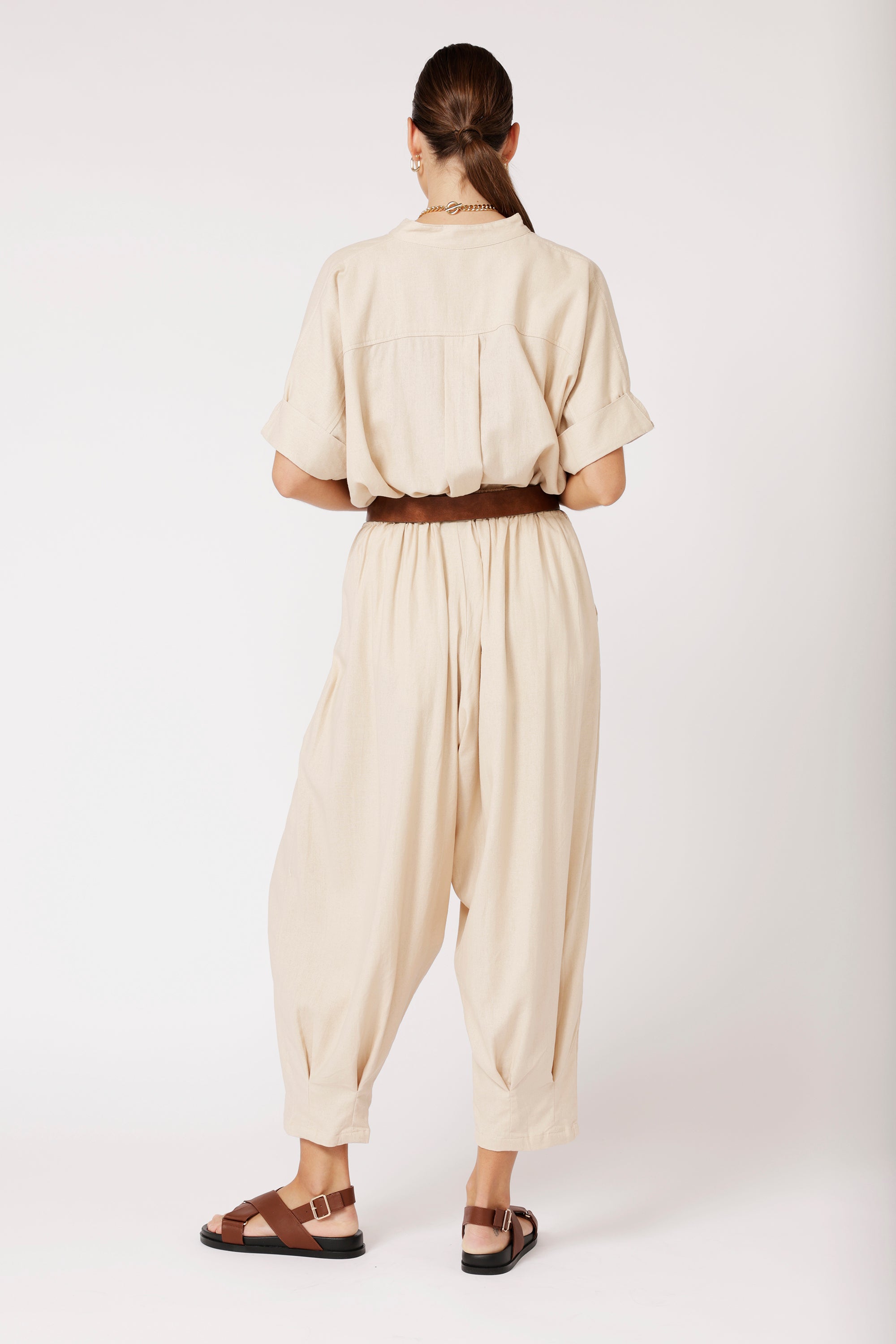 Paradise Pant | Natural Linen - Saffron Road