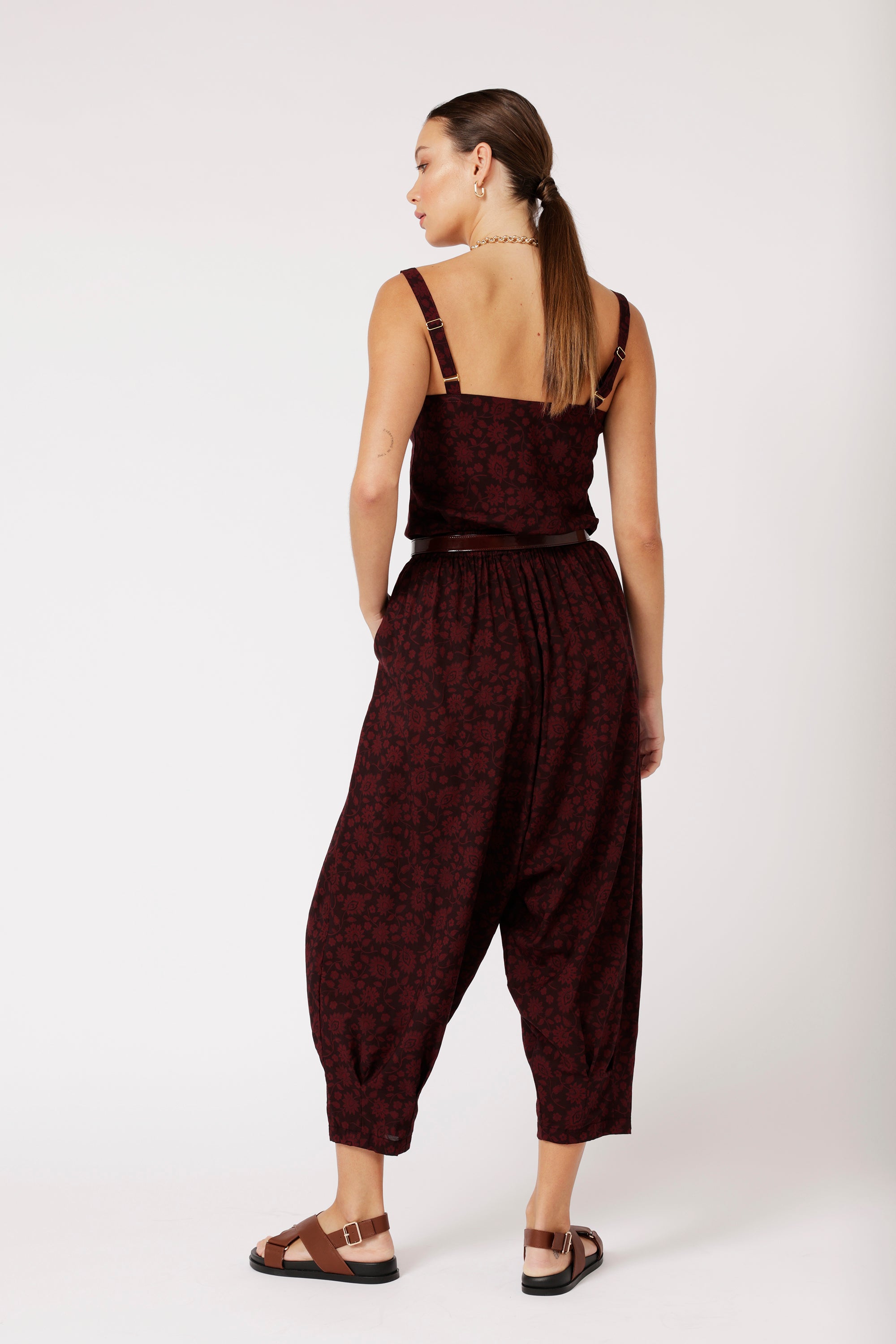 Paradise Pant | Plum Flower - Saffron Road