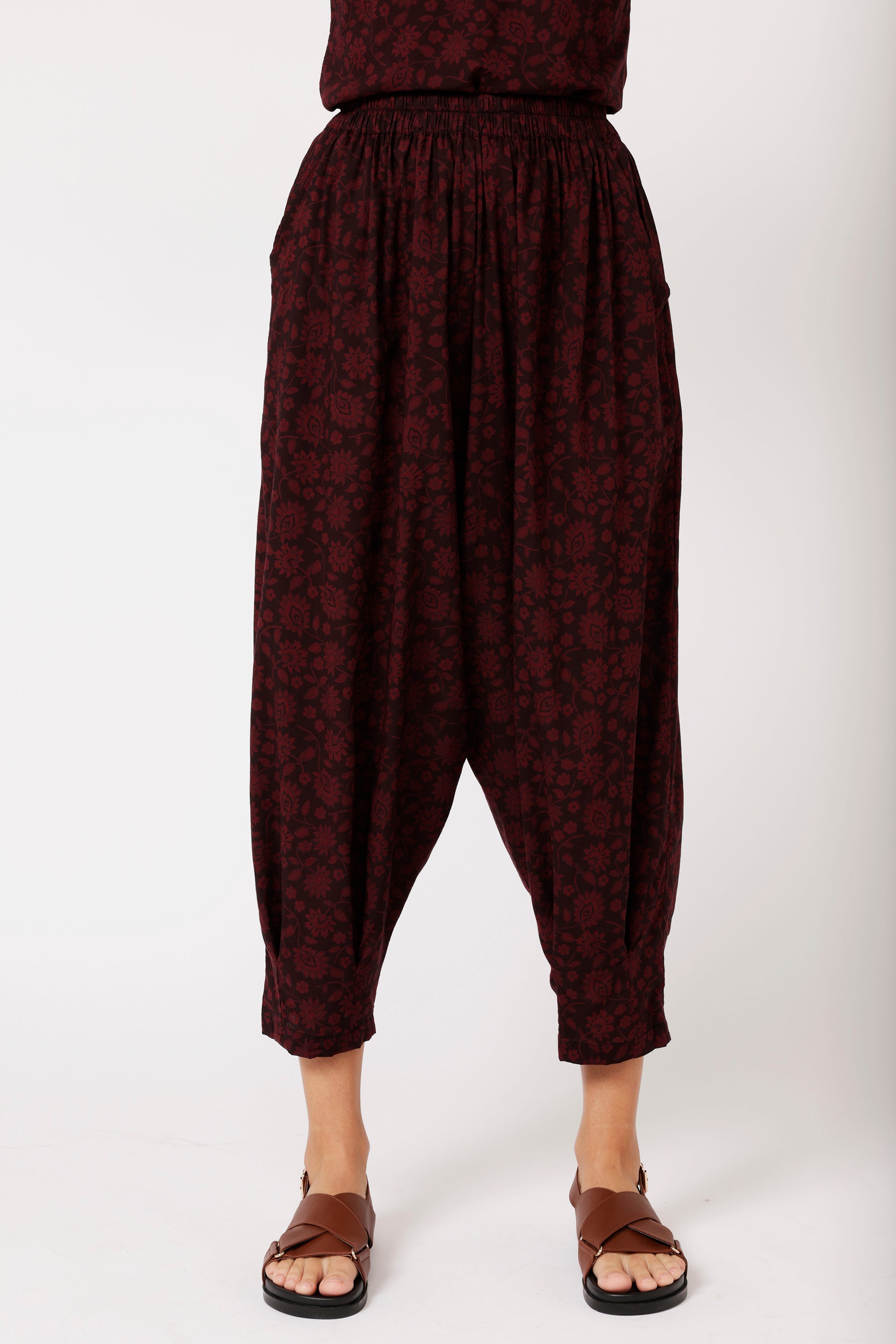 Paradise Pant | Plum Flower - Saffron Road