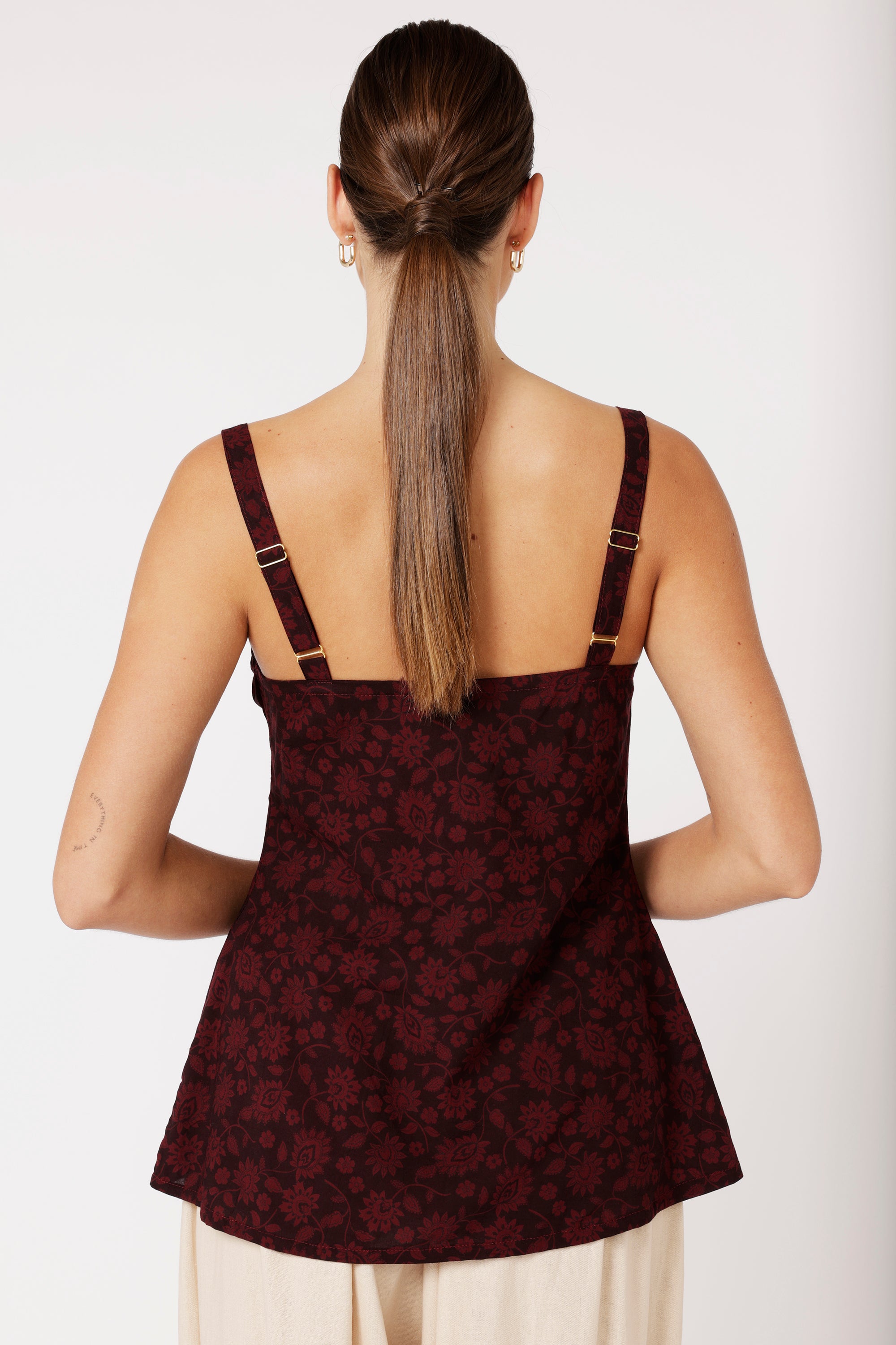 Slip Top | Plum Flower - Saffron Road