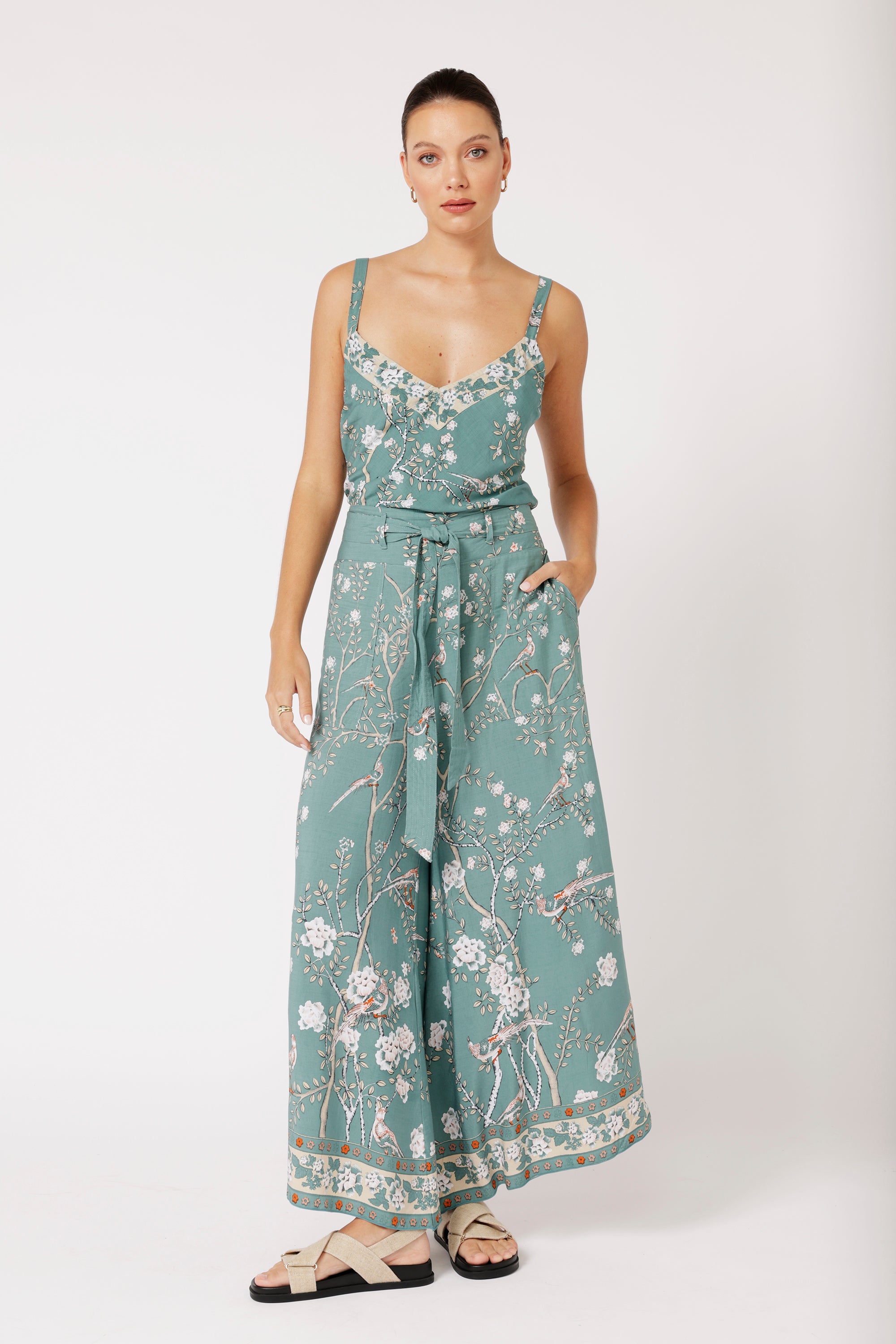 Slip Top | Lovebird Sage - Saffron Road