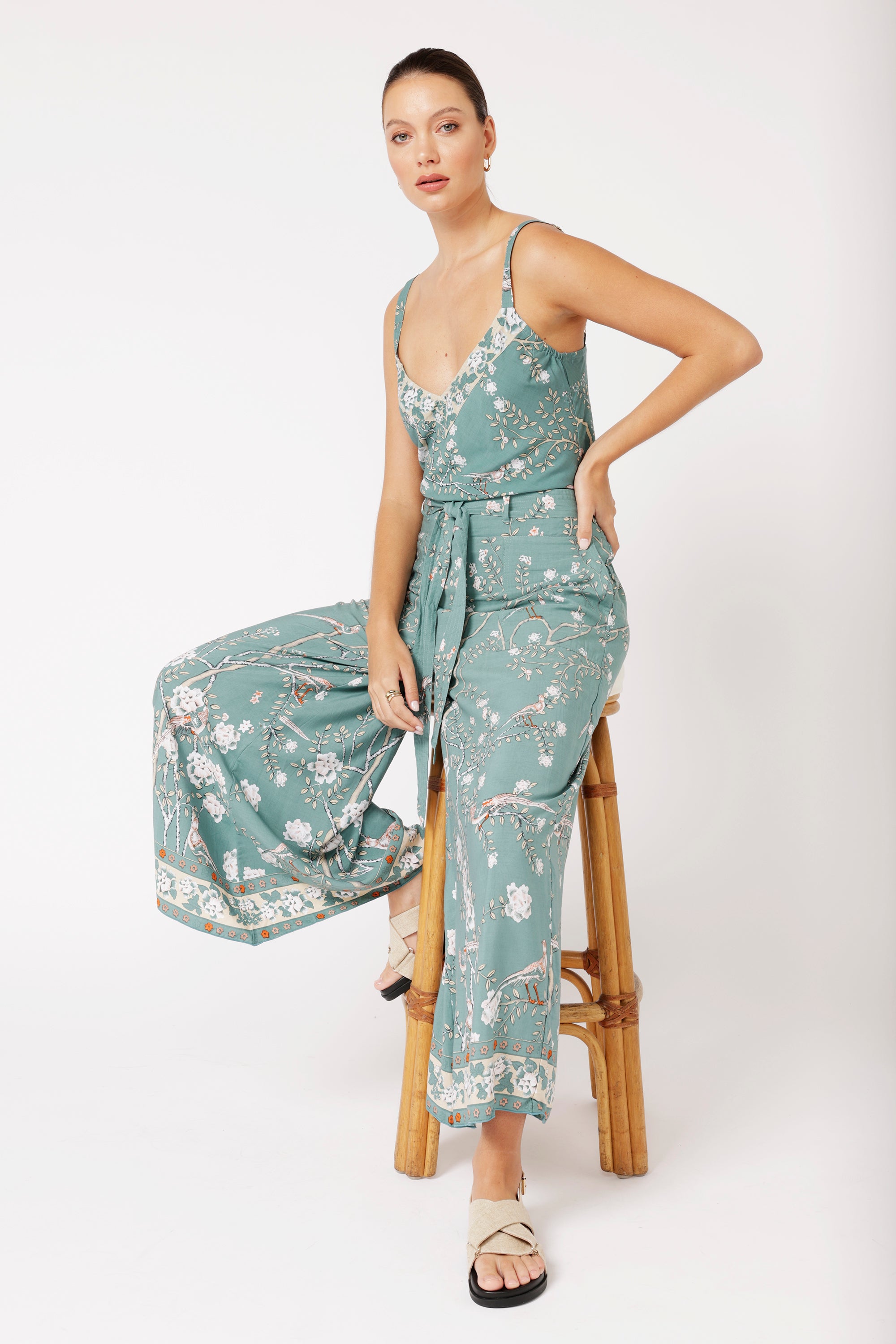 Slip Top | Lovebird Sage - Saffron Road