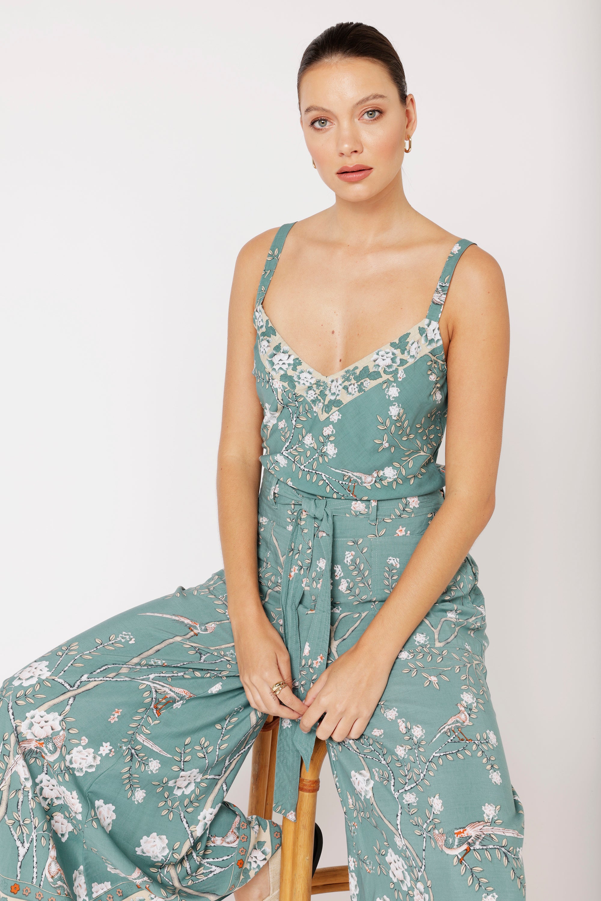 Slip Top | Lovebird Sage - Saffron Road