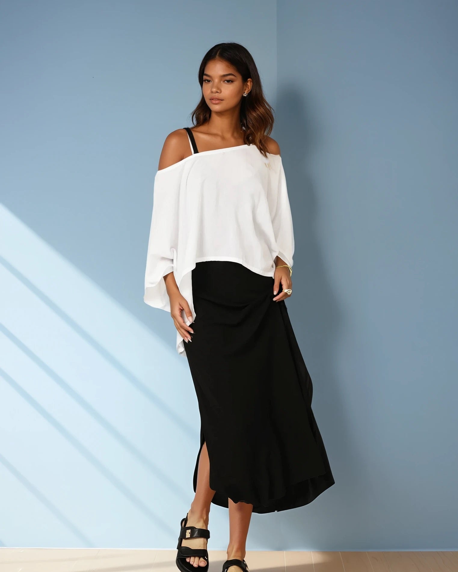 The Nat Top (Cropped) | White - Saffron Road