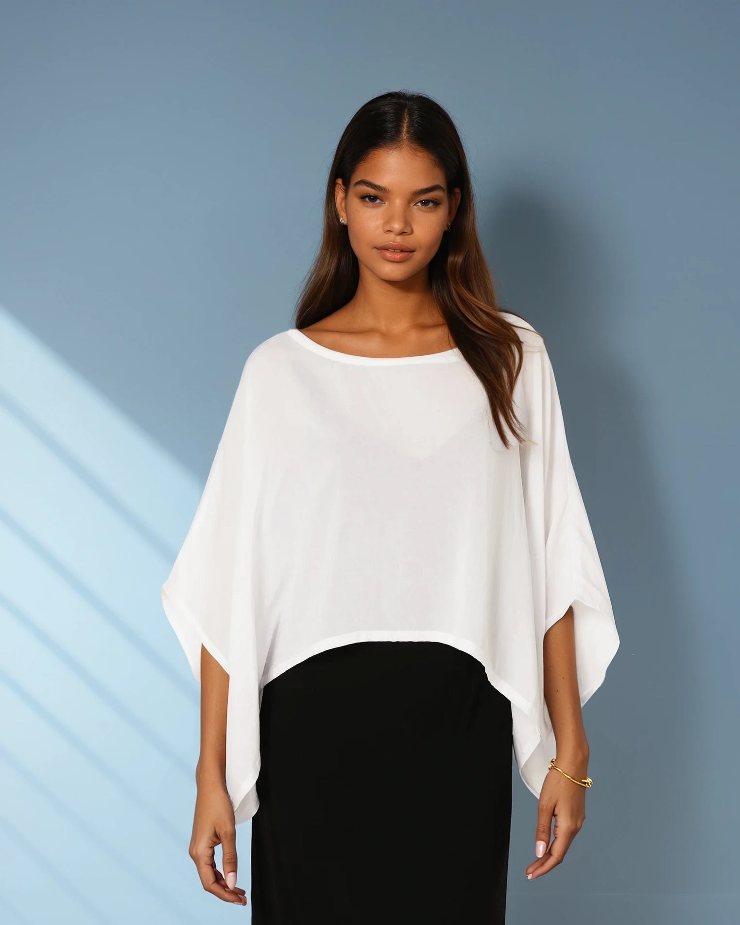 The Nat Top (Cropped) | White - Saffron Road