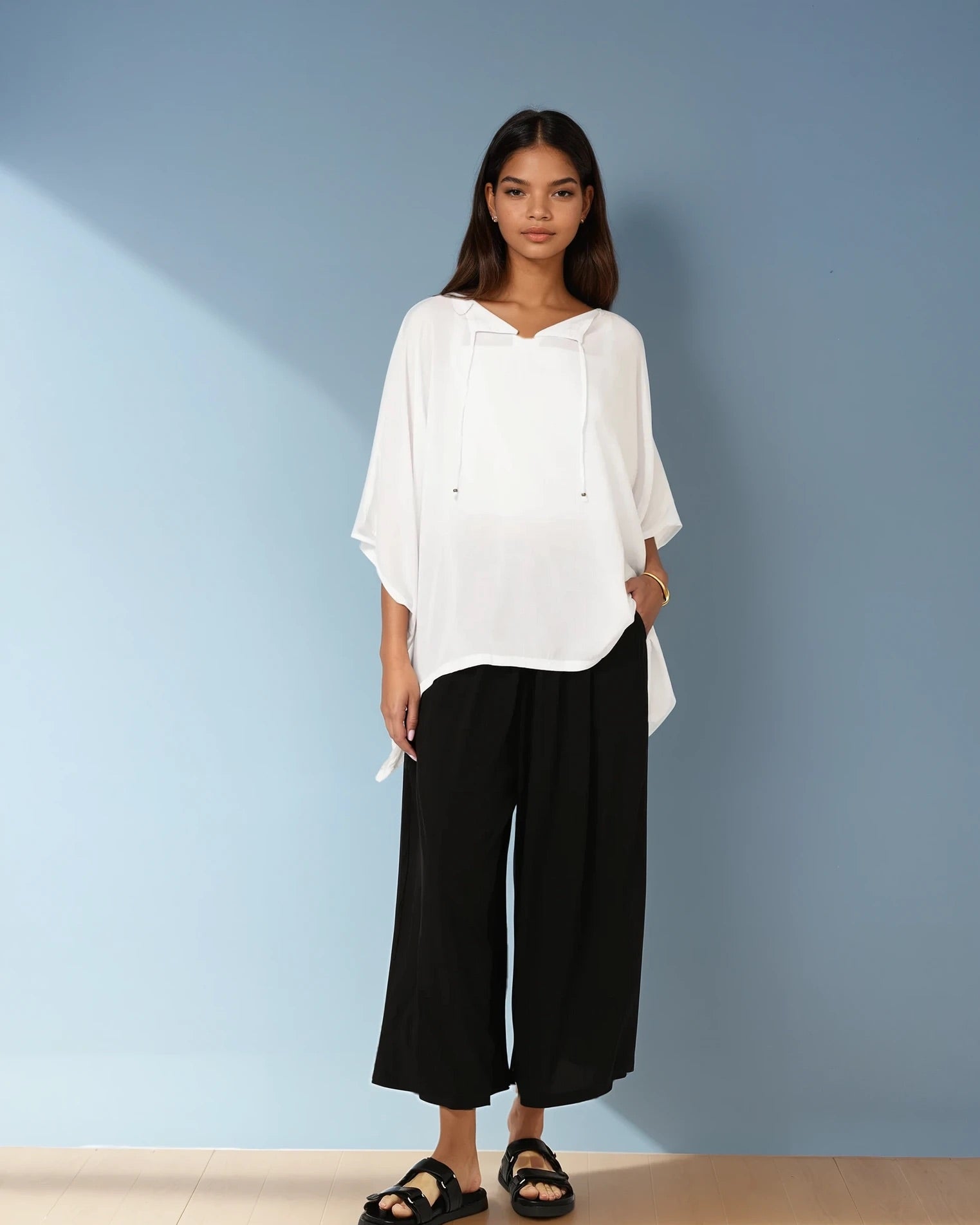 The Nat Top | White - Saffron Road