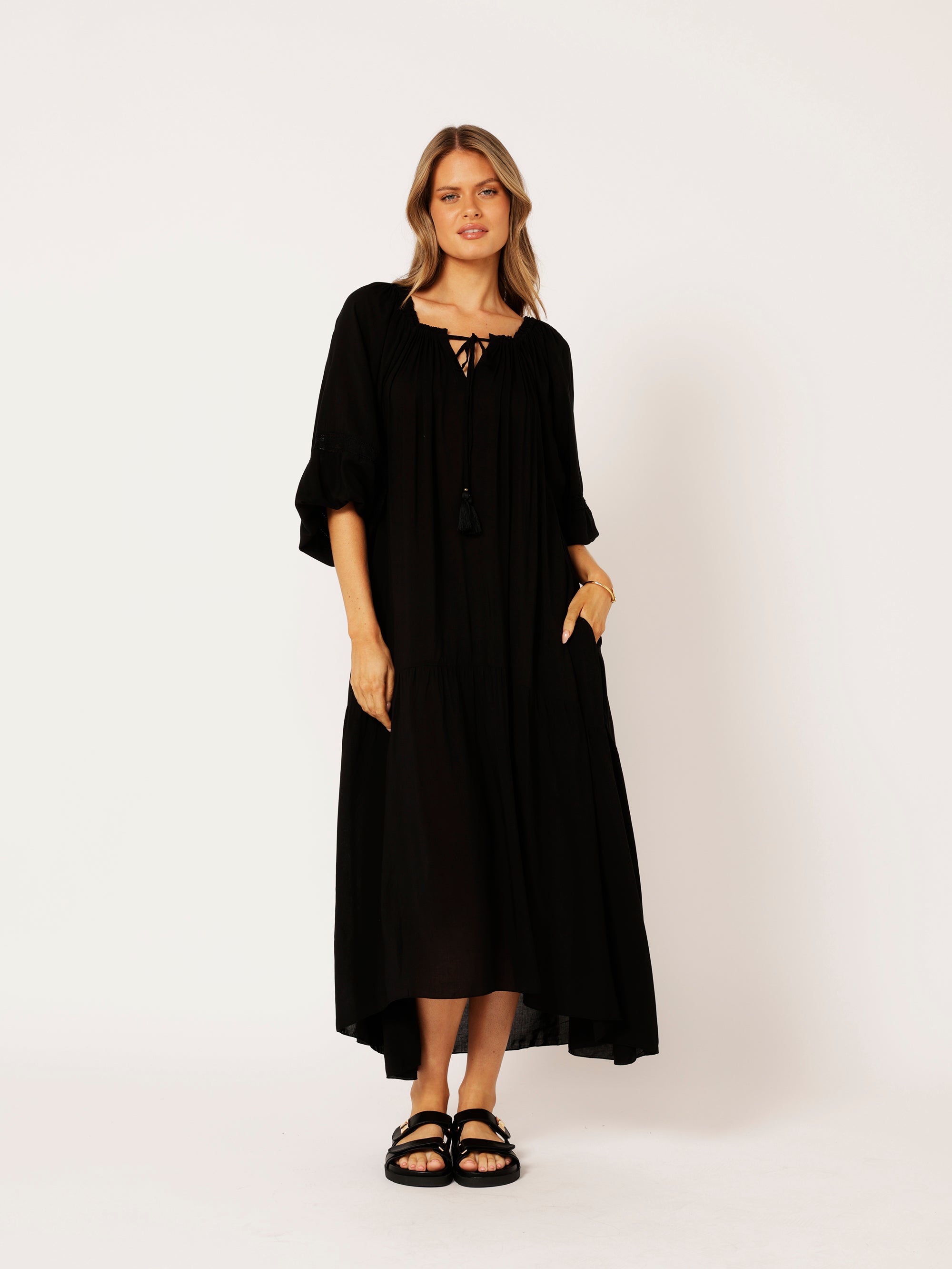 Stella Dress | Black - Saffron Road