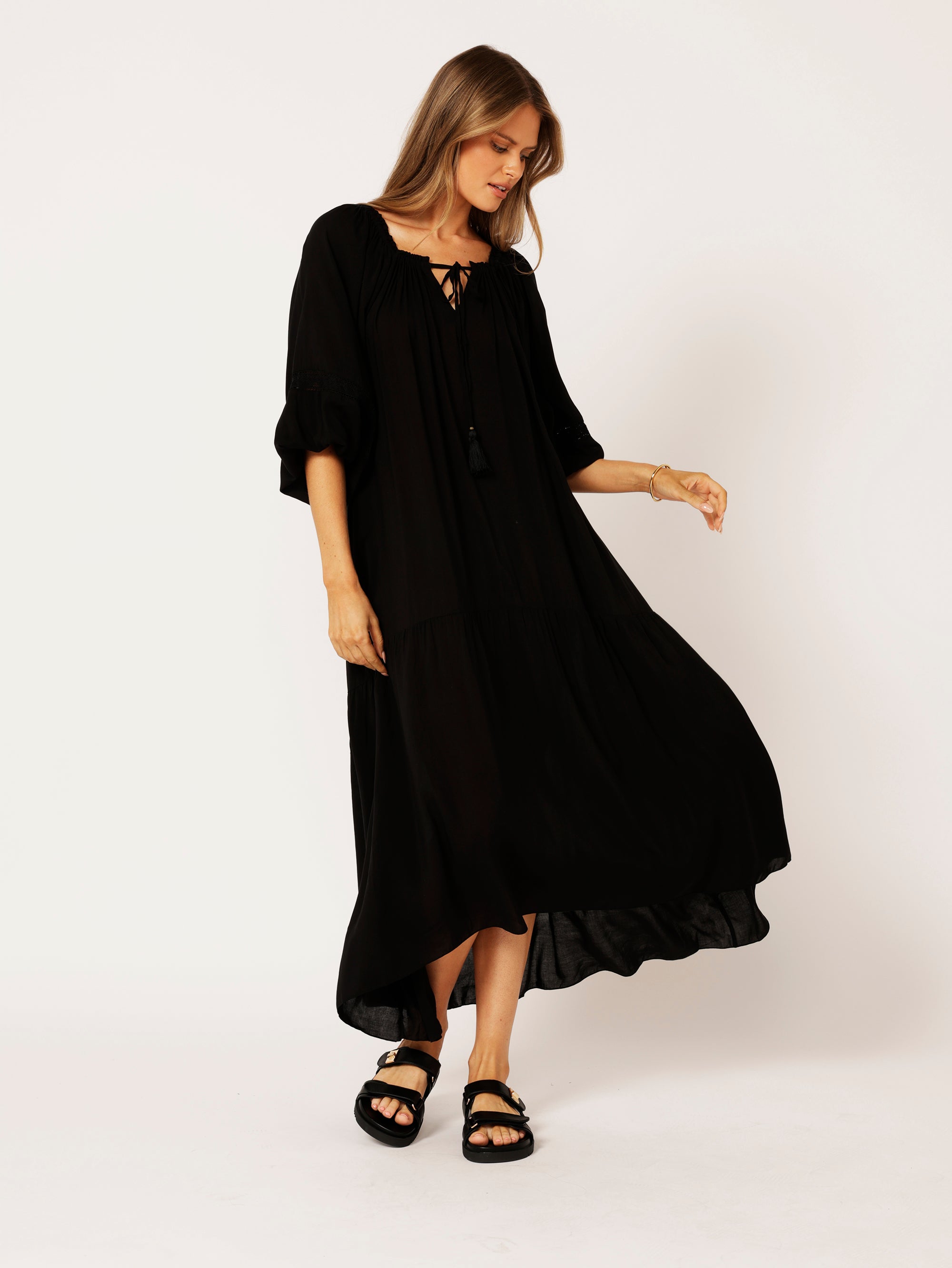 Stella Dress | Black - Saffron Road
