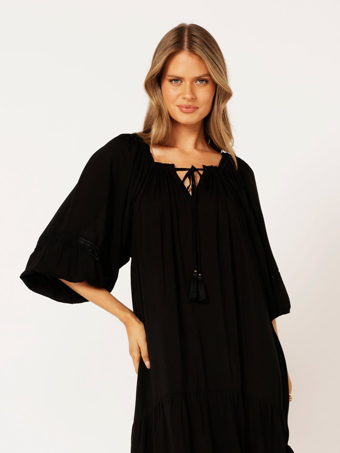 Stella Dress | Black - Saffron Road