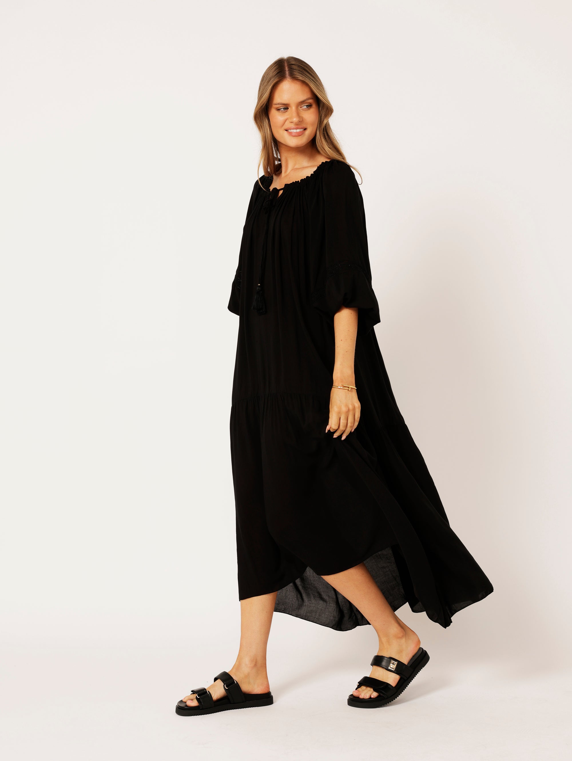 Stella Dress | Black - Saffron Road