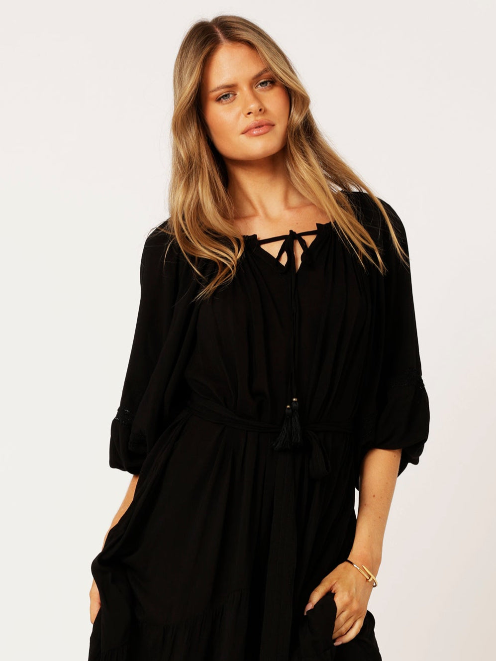 Stella Dress | Black - Saffron Road