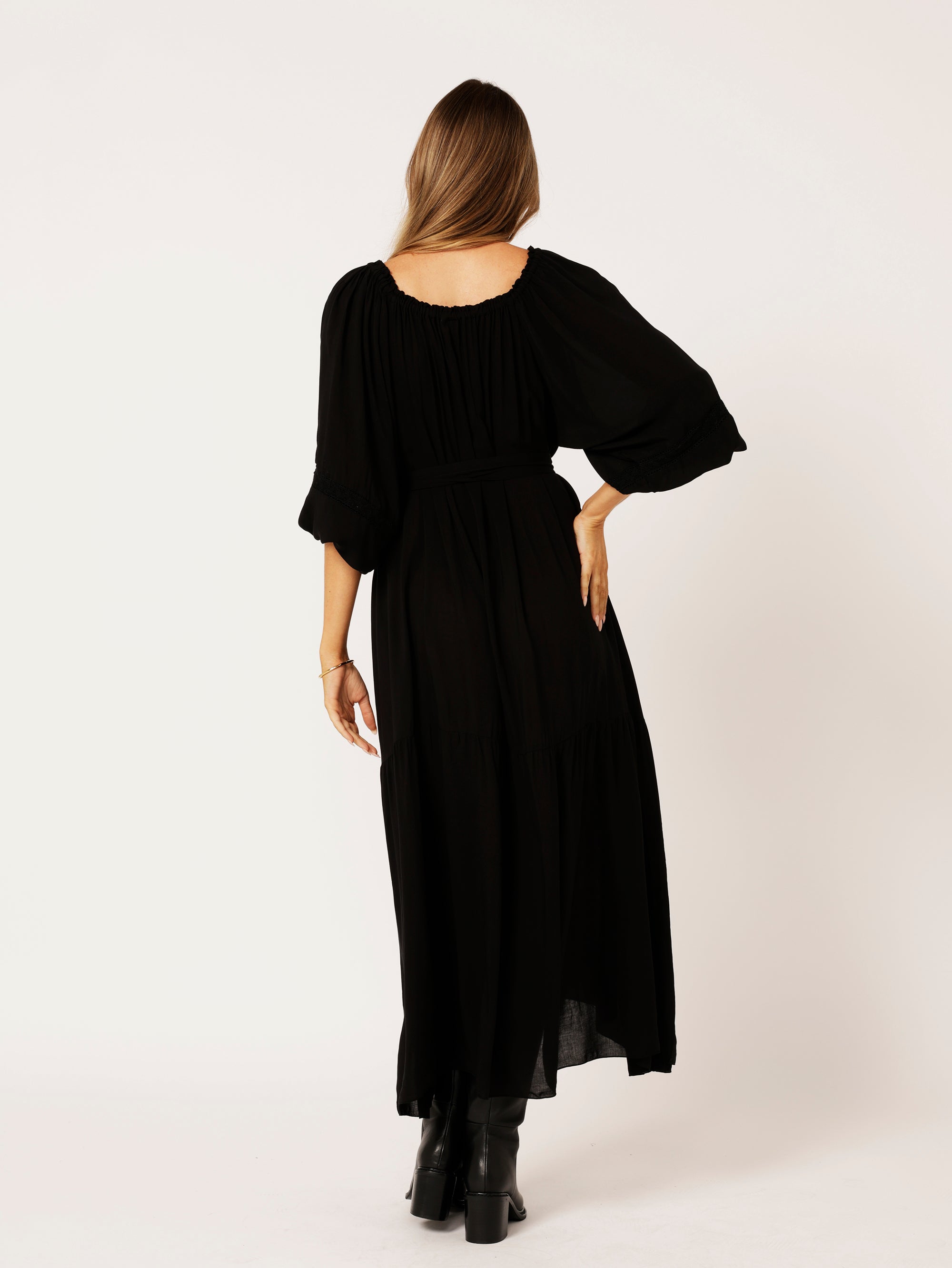 Stella Dress | Black - Saffron Road