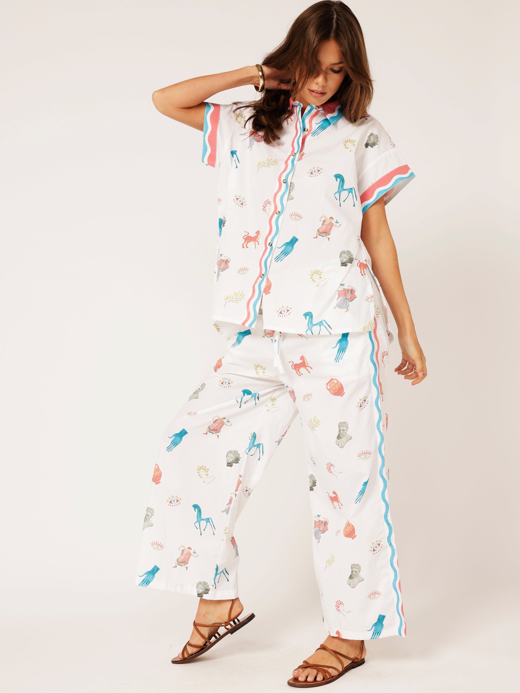 Military Shirt | Grecian White - Saffron Road