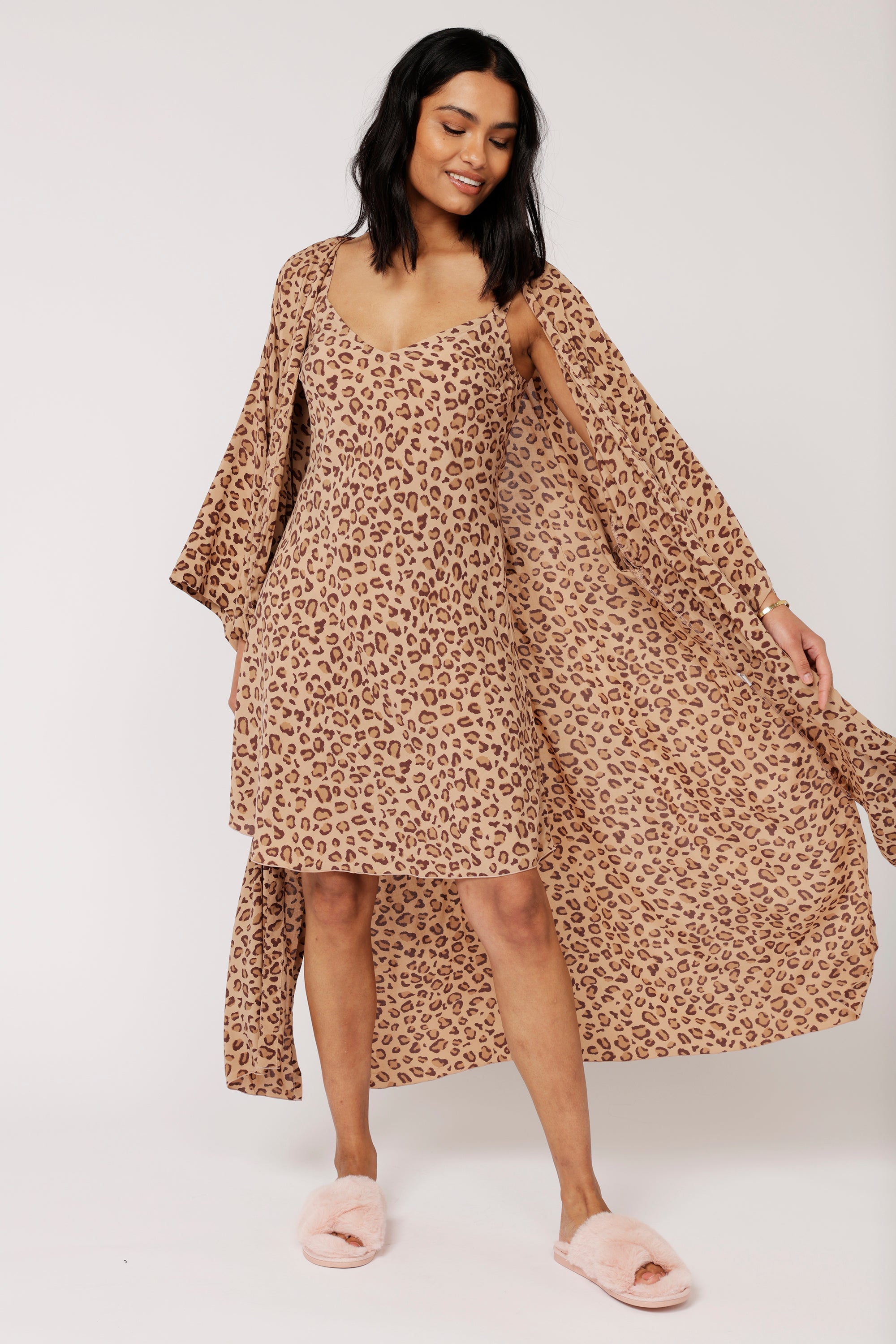 Kimono LONG | Leopard - Saffron Road