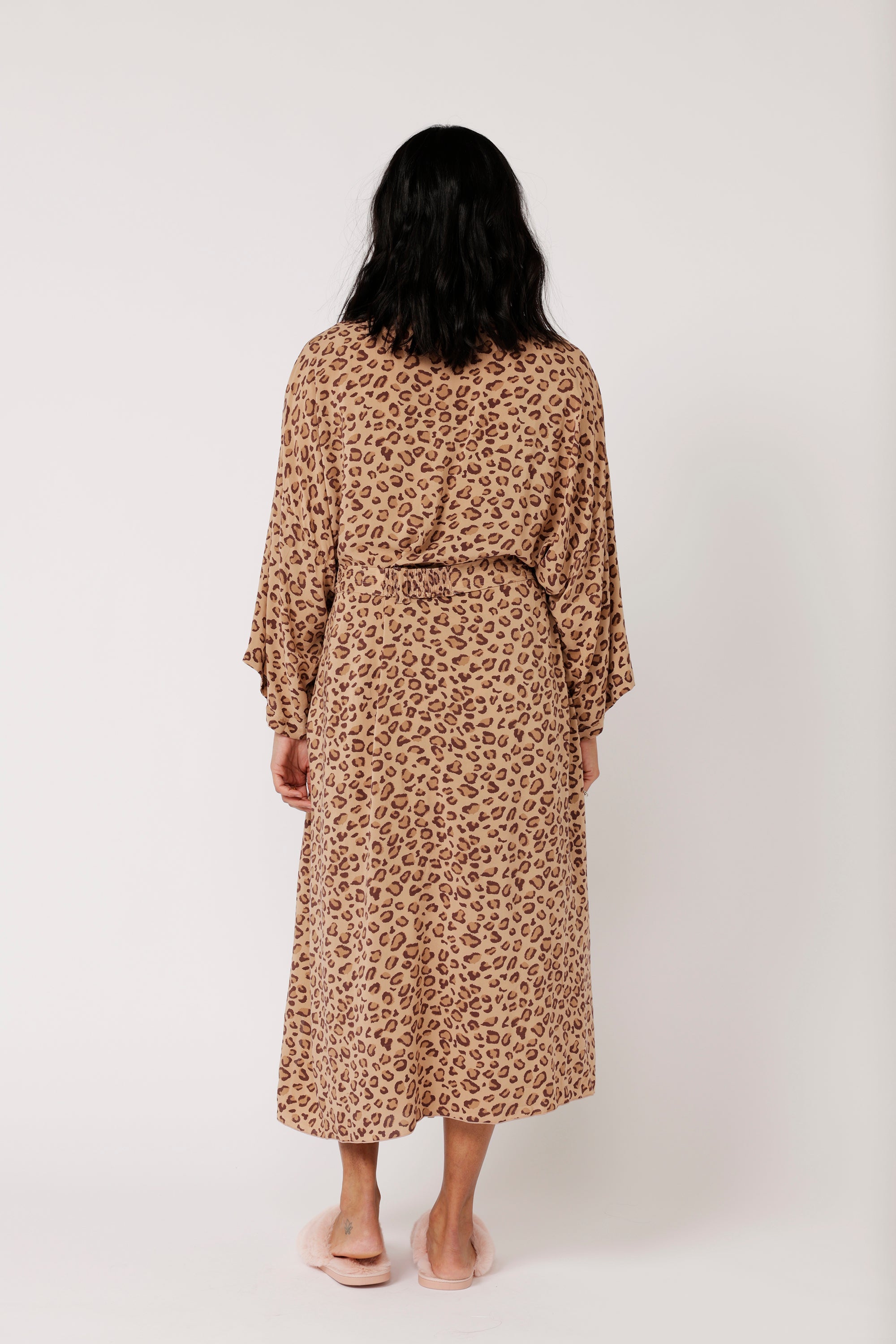 Kimono LONG | Leopard - Saffron Road